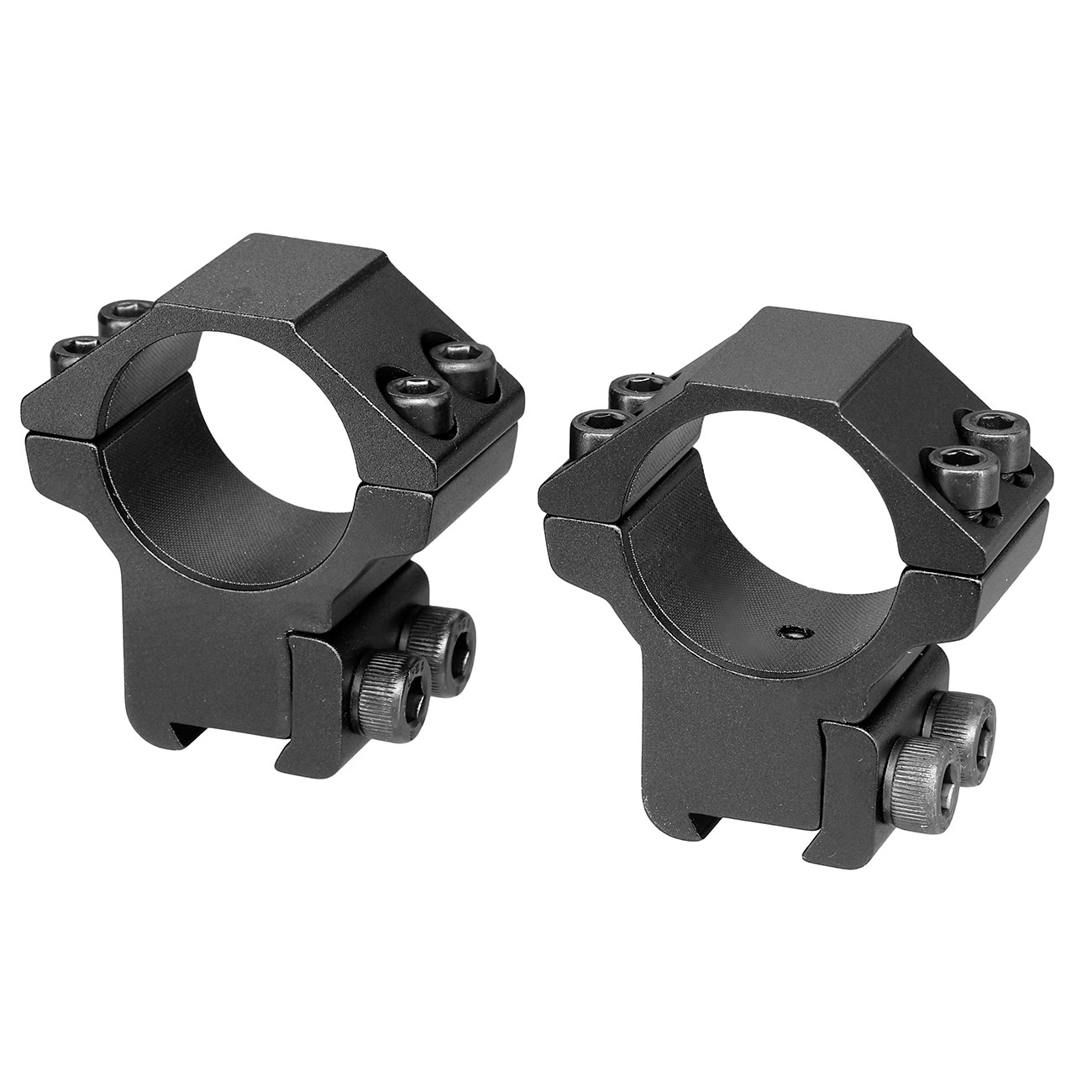 UTG Medium Profile Rings f. 25,4 mm Zielfernrohre f. 10 - 11mm Dovetail Schienen (2 Stck) schwarz Bild 1
