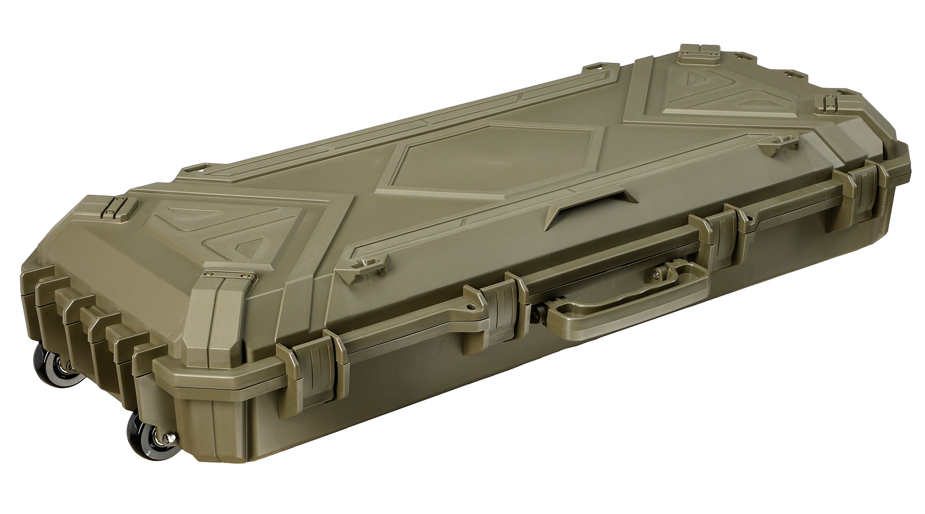 SRC Rainproof Hard Case Waffenkoffer / Trolley 97 x 40 x 16 cm Waben-Schaumstoff Ranger Green