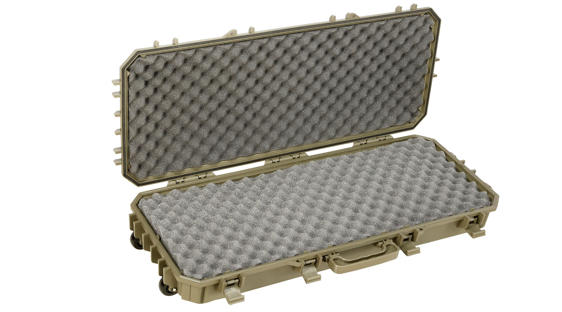 SRC Rainproof Hard Case Waffenkoffer / Trolley 97 x 40 x 16 cm Waben-Schaumstoff Ranger Green Bild 5