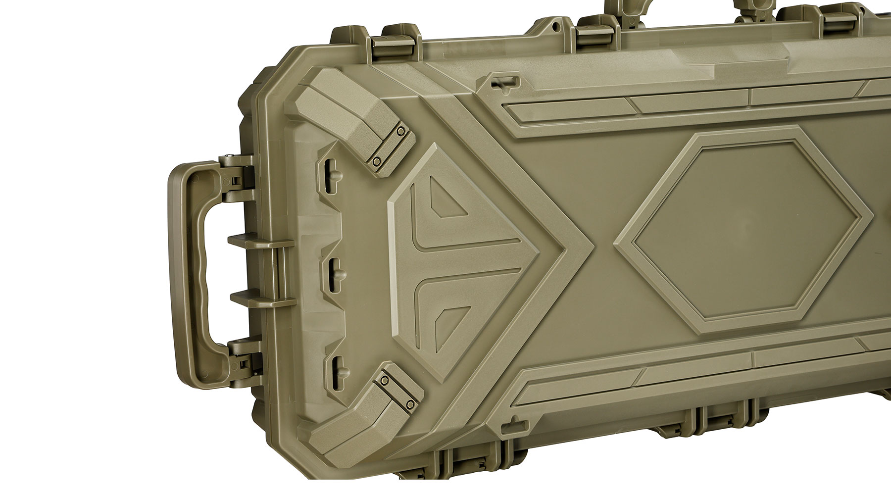 SRC Rainproof Hard Case Waffenkoffer / Trolley 97 x 40 x 16 cm Waben-Schaumstoff Ranger Green Bild 8