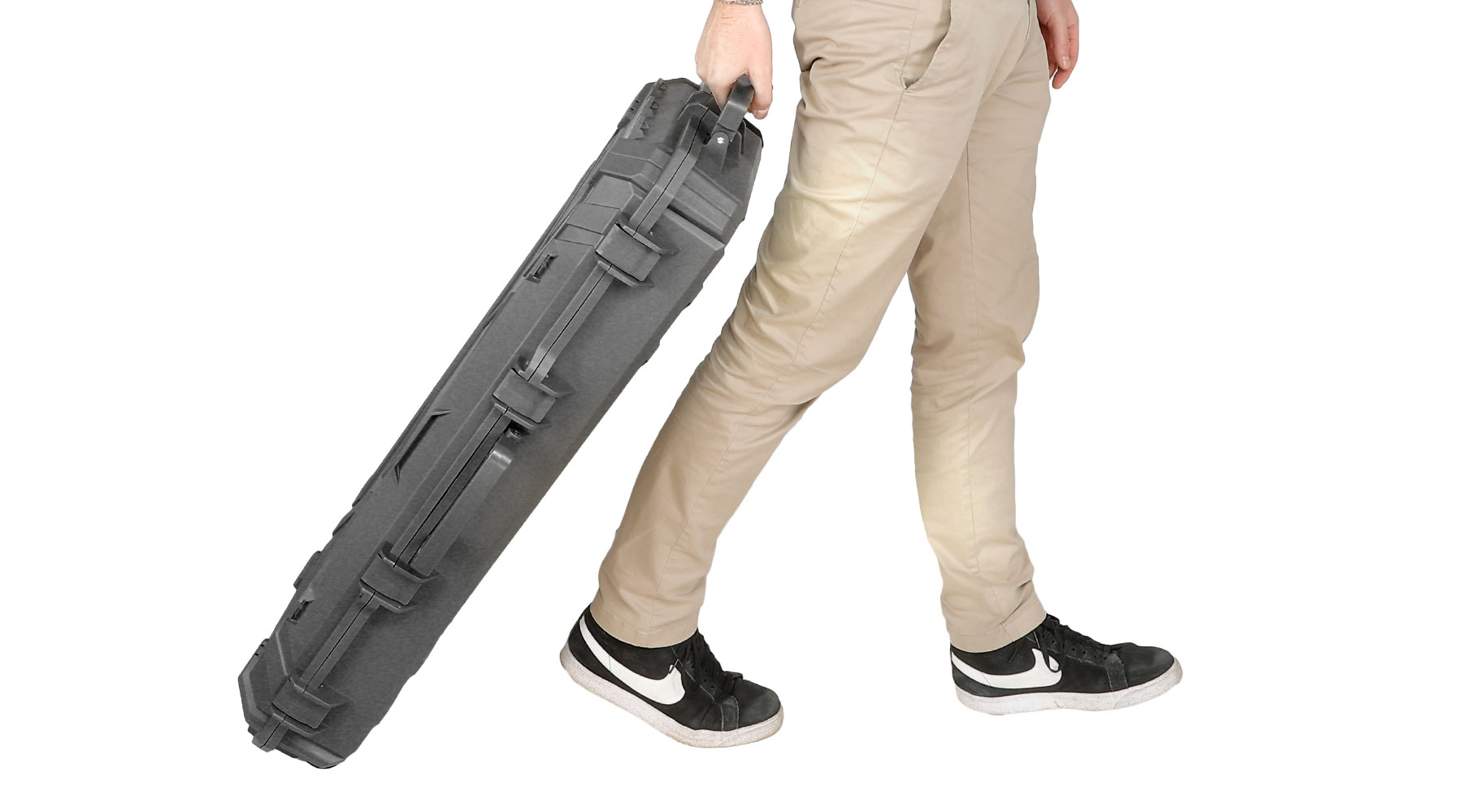 SRC Rainproof Hard Case Waffenkoffer / Trolley 97 x 40 x 16 cm Waben-Schaumstoff schwarz Bild 11