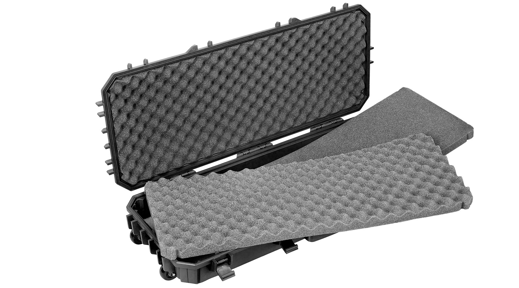 SRC Rainproof Hard Case Waffenkoffer / Trolley 97 x 40 x 16 cm Waben-Schaumstoff schwarz Bild 6