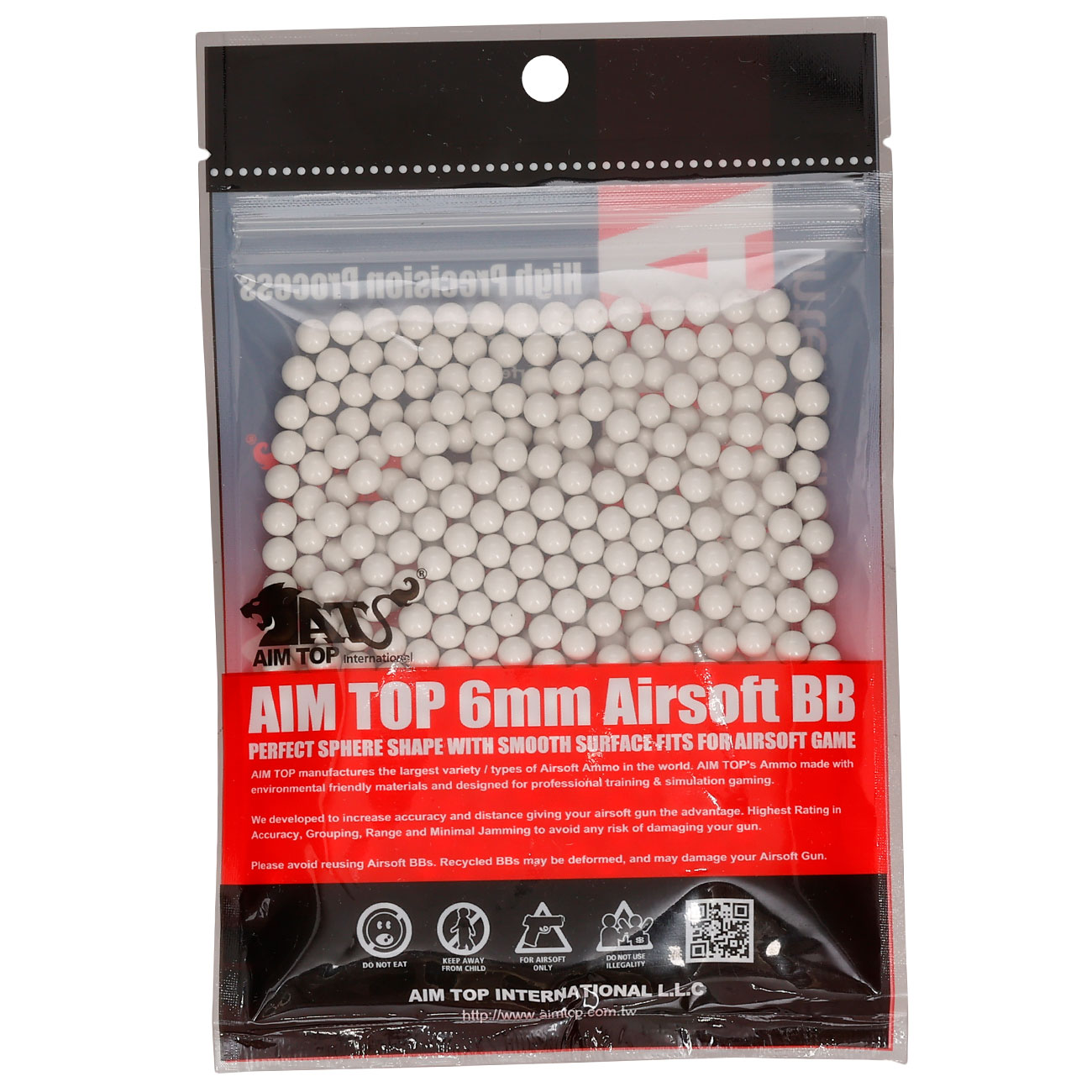 AIM Top High Precision 0.25g 500er Beutel weiss Bild 1