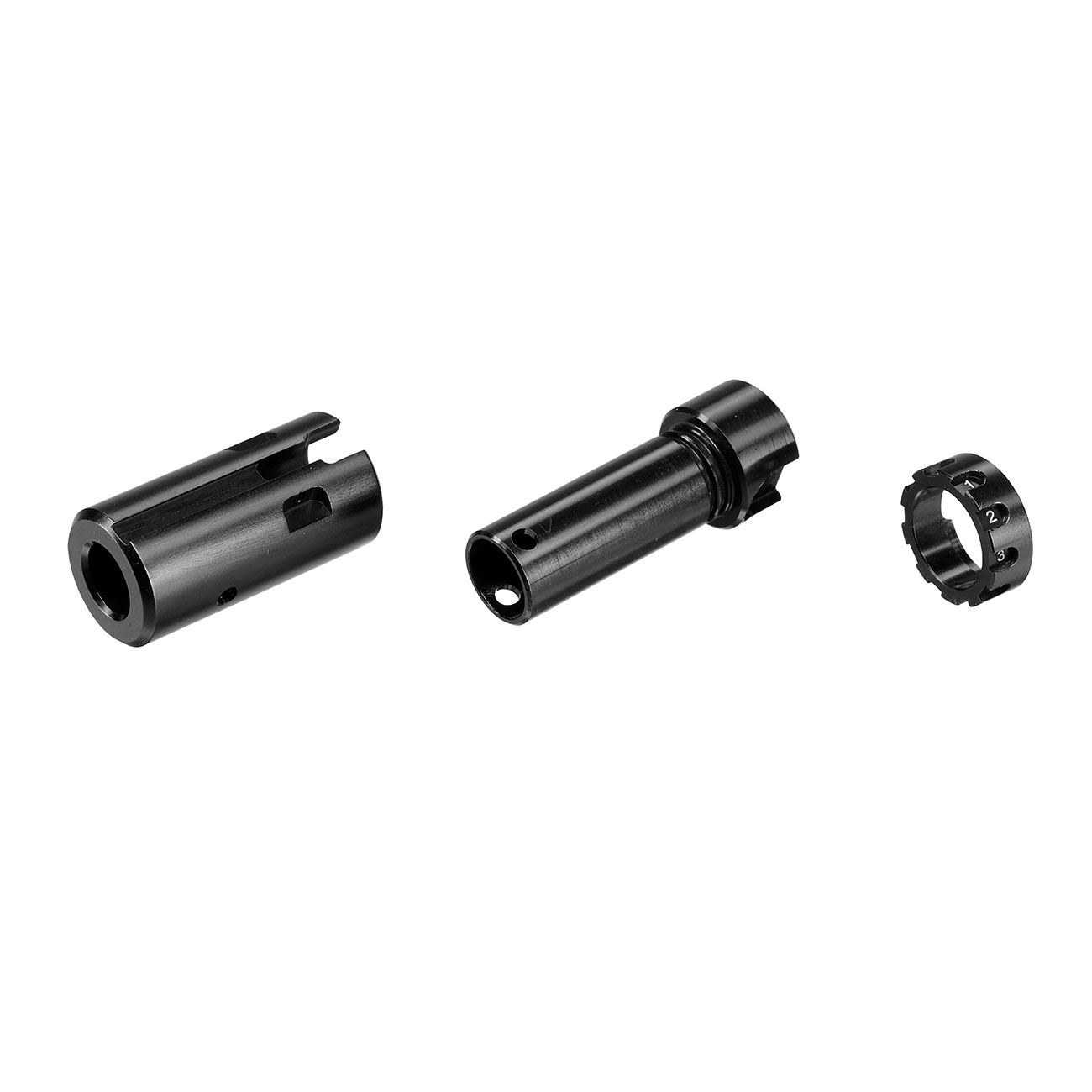 Silverback FAST CNC Aluminium SRS / HTI Hop-Up Unit inkl. 60 Flat Silikon Bucking schwarz Bild 3