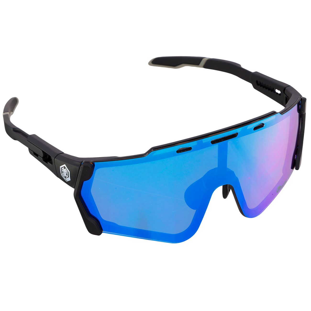 TRGear Tactical Shooting Goggle Schiebrille Komplettset mit Etui schwarz - Glasfarbe blau Bild 2