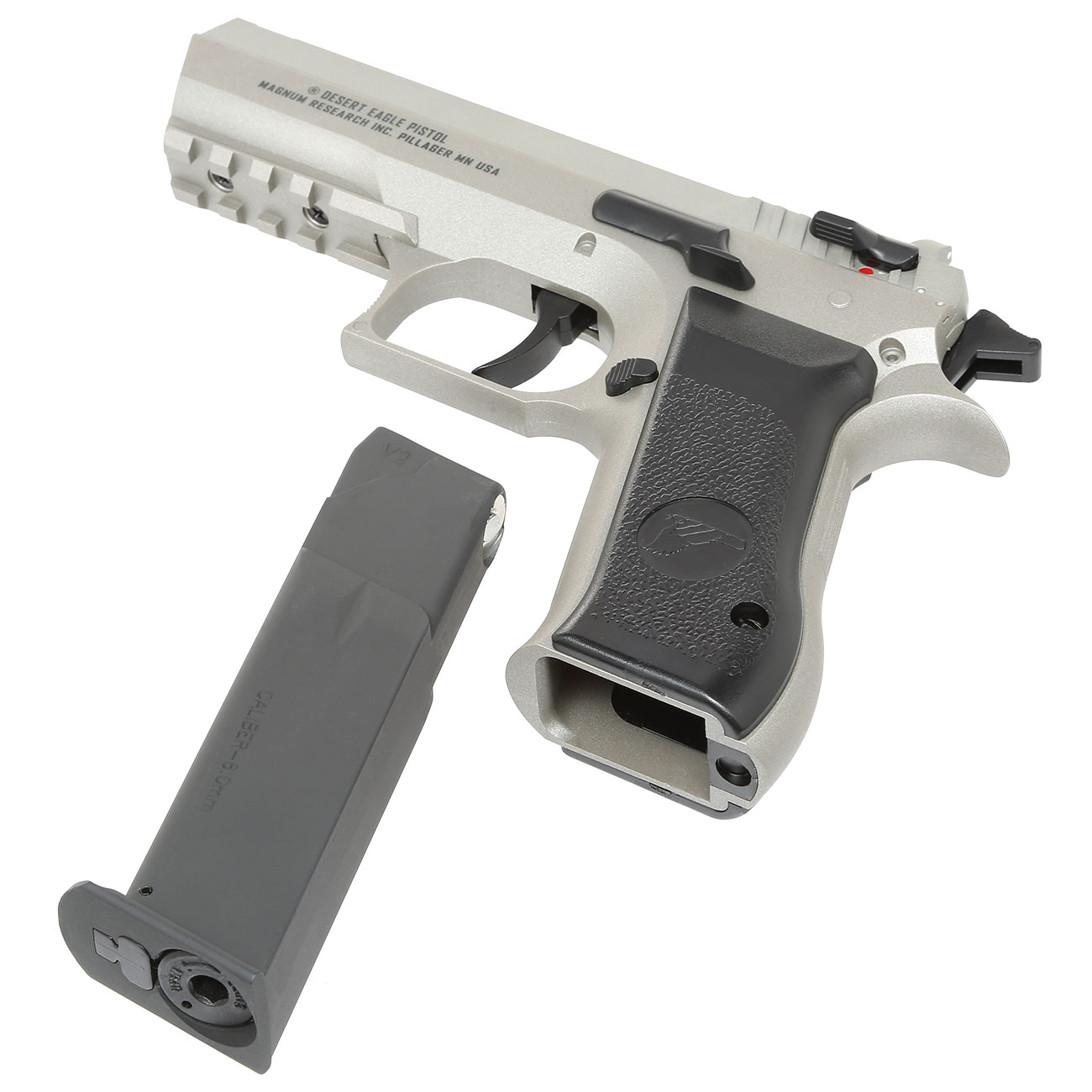 Cybergun MRI Baby Desert Eagle mit Metallschlitten CO2 NBB 6mm BB silber Bild 4