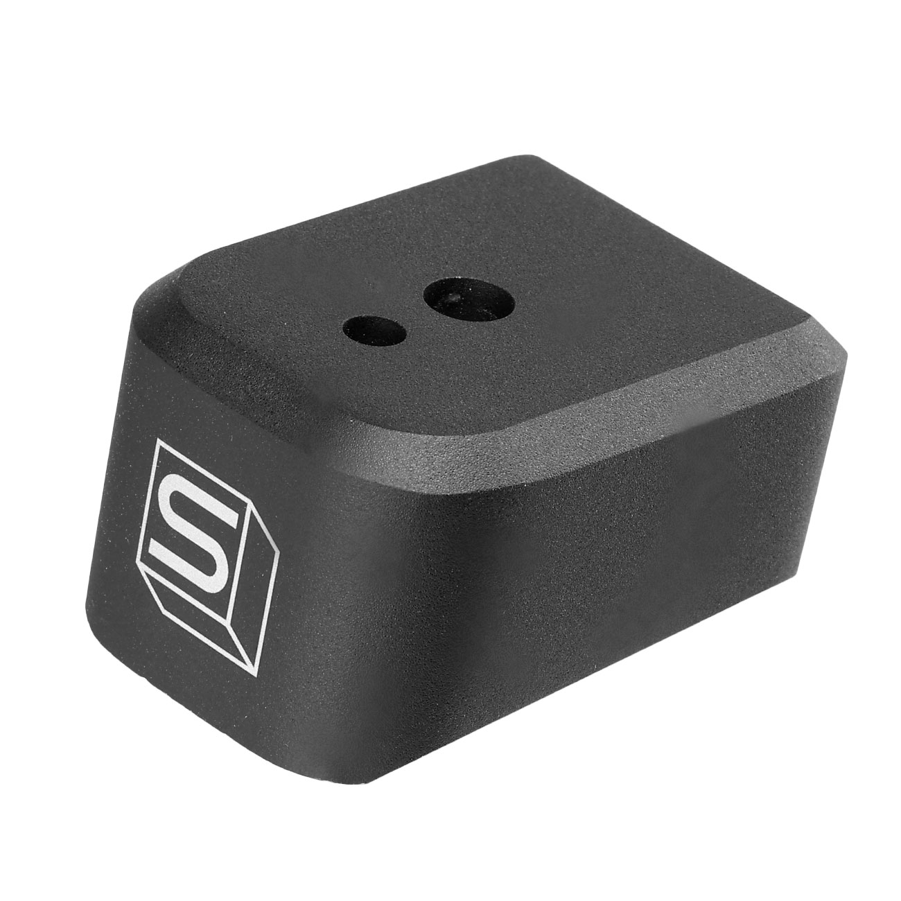 Wei-ETech / EMG SAI Aluminium Bodenplatte f. Hi-Capa 4.3 / 5.1 Magazin schwarz - mit Fllffnung