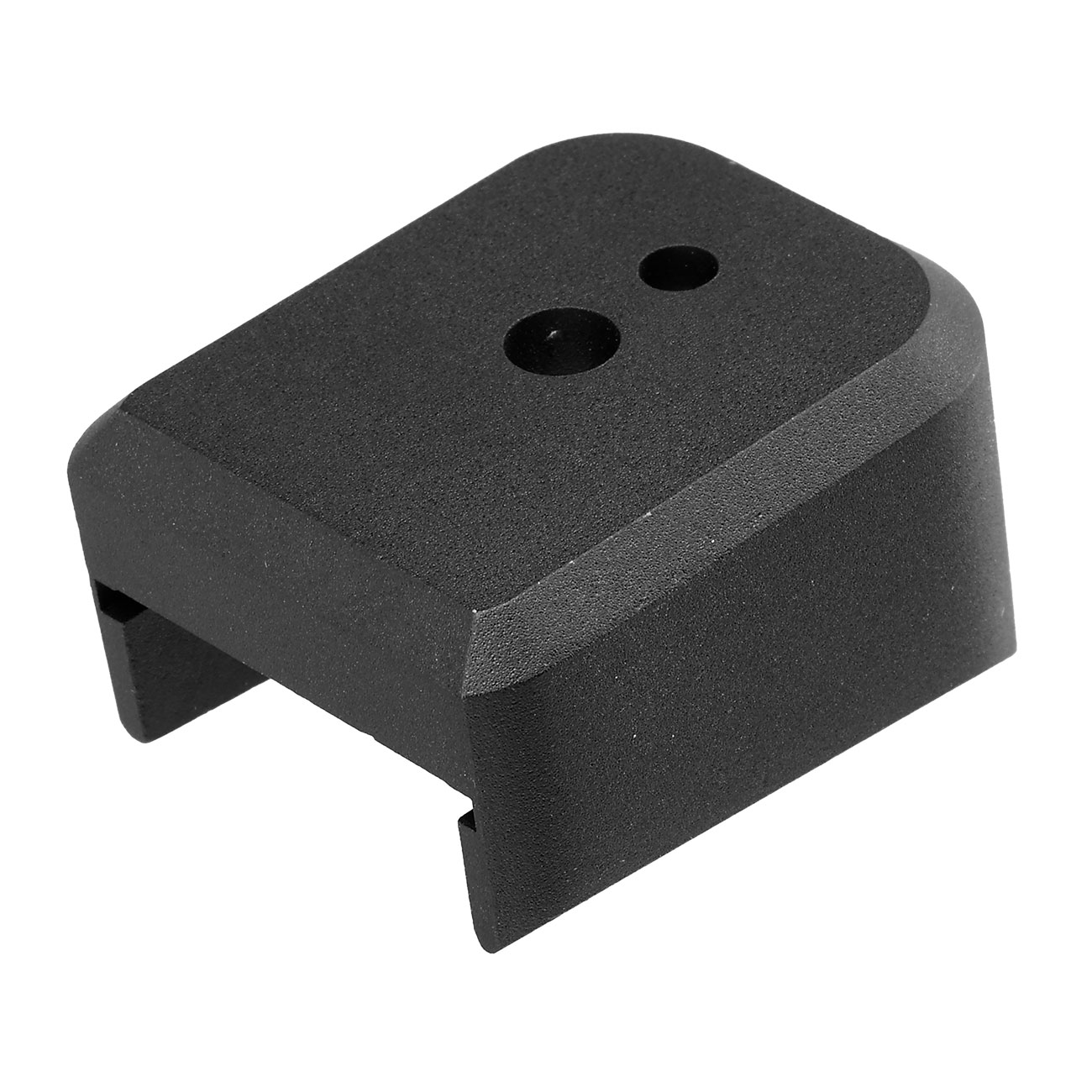 Wei-ETech / EMG SAI Aluminium Bodenplatte f. Hi-Capa 4.3 / 5.1 Magazin schwarz - mit Fllffnung Bild 1