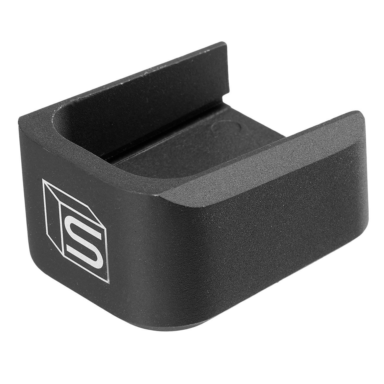 Wei-ETech / EMG SAI Aluminium Bodenplatte f. Hi-Capa 4.3 / 5.1 Magazin schwarz - mit Fllffnung Bild 2