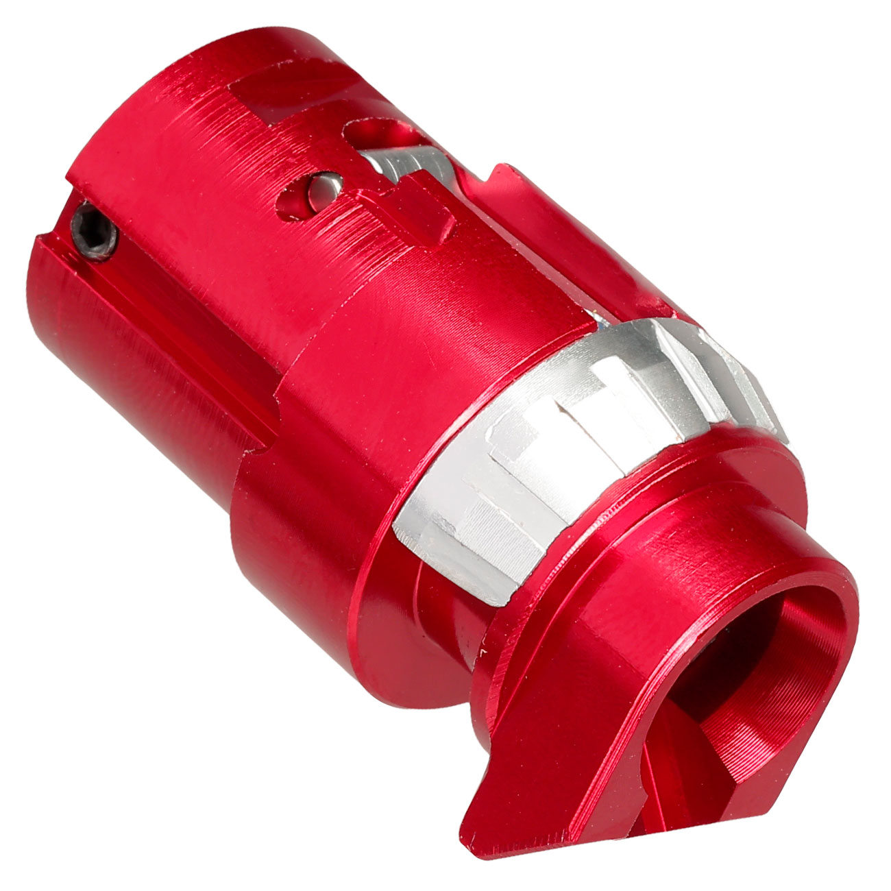 TNT Airsoft CNC Aluminium Hop-Up Chamber rot f. WE  PDW / SCAR / M1A1 / AK / SVD GBB Gewehre Bild 4
