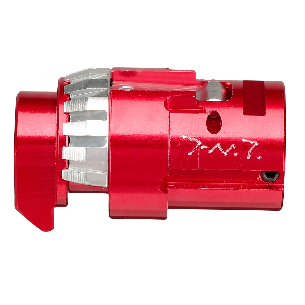 TNT Airsoft CNC Aluminium Hop-Up Chamber rot f. WE  PDW / SCAR / M1A1 / AK / SVD GBB Gewehre Bild 6