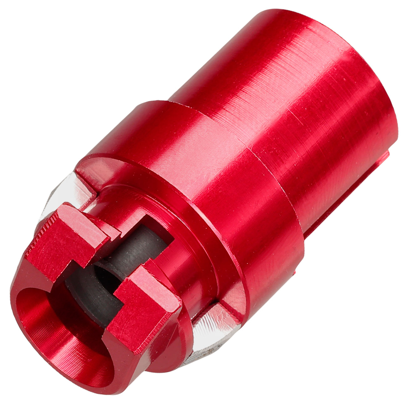 TNT Airsoft CNC Aluminium Hop-Up Chamber rot f. WE  PDW / SCAR / M1A1 / AK / SVD GBB Gewehre Bild 7