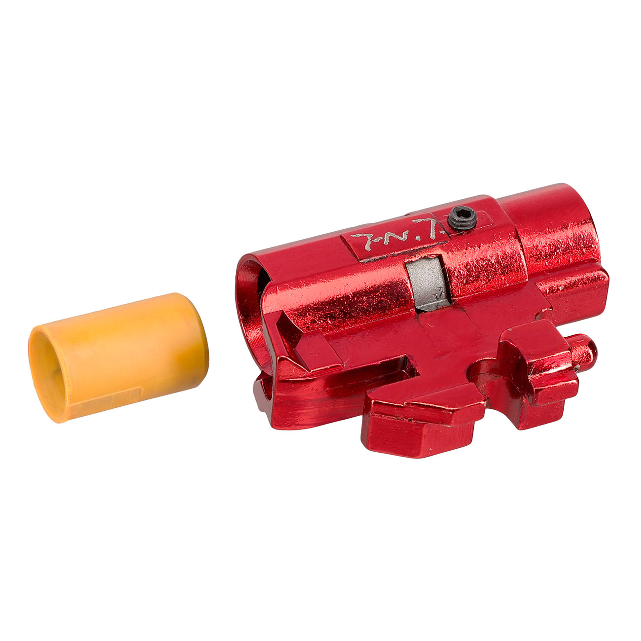 TNT Airsoft The One CNC Aluminium TDC-Style Hop-Up Chamber f. TM / WE / KJW Hi-Capa / M1911 GBB rot