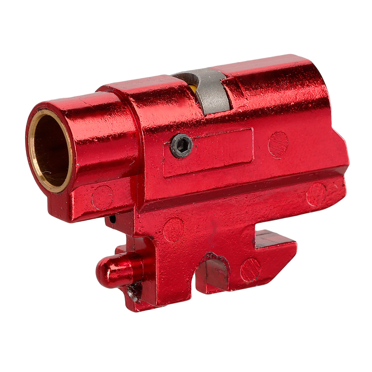 TNT Airsoft The One CNC Aluminium TDC-Style Hop-Up Chamber f. TM / WE / KJW Hi-Capa / M1911 GBB rot Bild 1