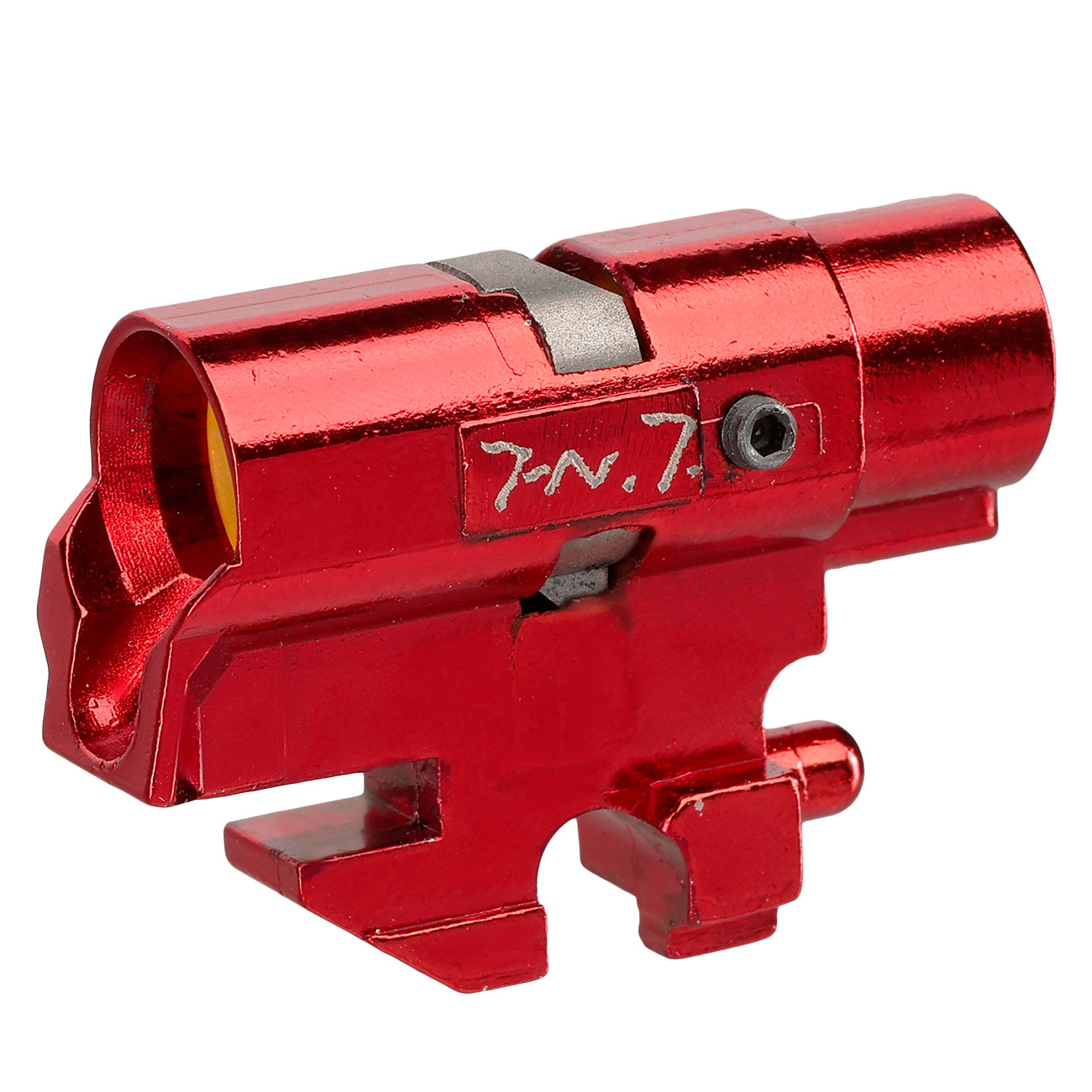 TNT Airsoft The One CNC Aluminium TDC-Style Hop-Up Chamber f. TM / WE / KJW Hi-Capa / M1911 GBB rot Bild 2