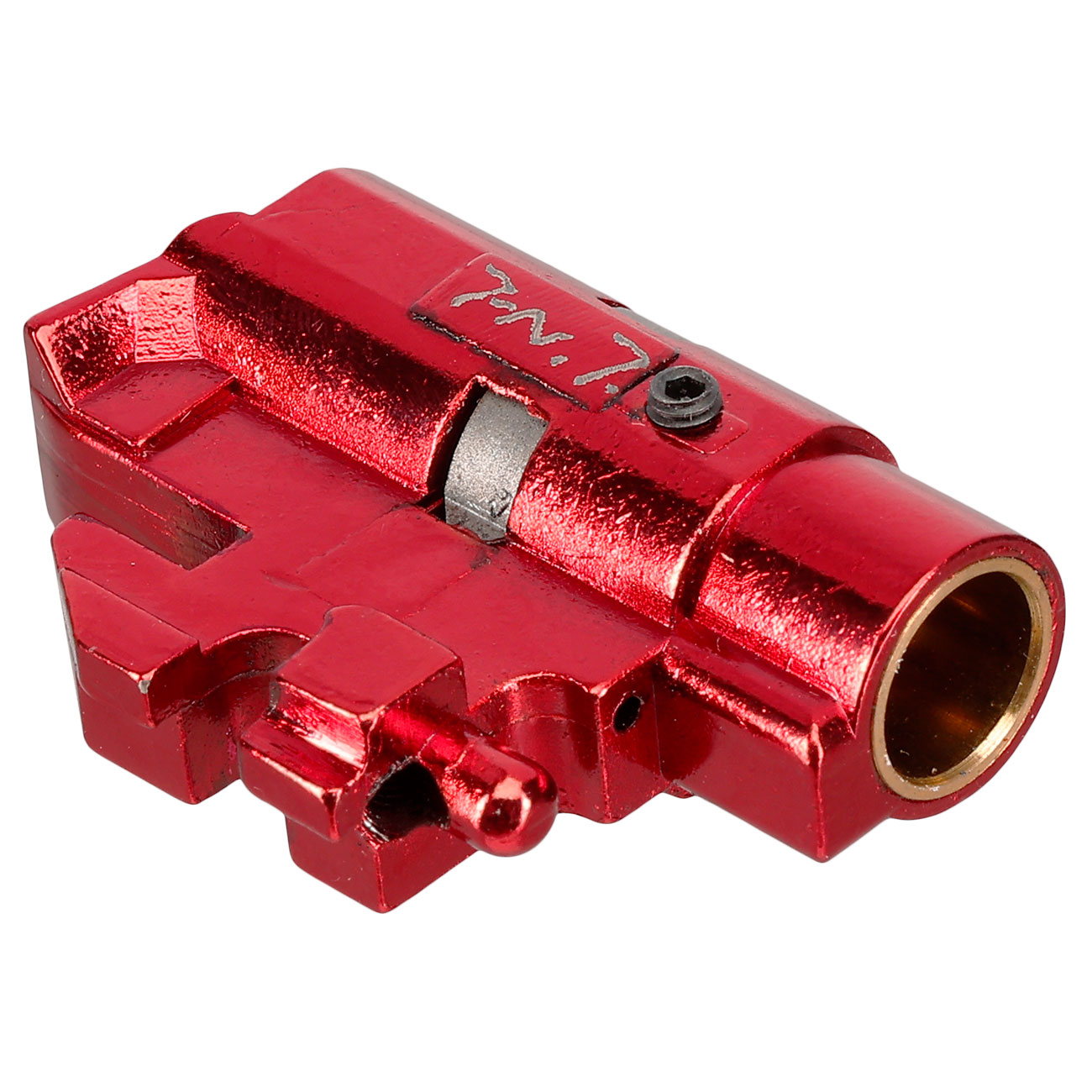TNT Airsoft The One CNC Aluminium TDC-Style Hop-Up Chamber f. TM / WE / KJW Hi-Capa / M1911 GBB rot Bild 5