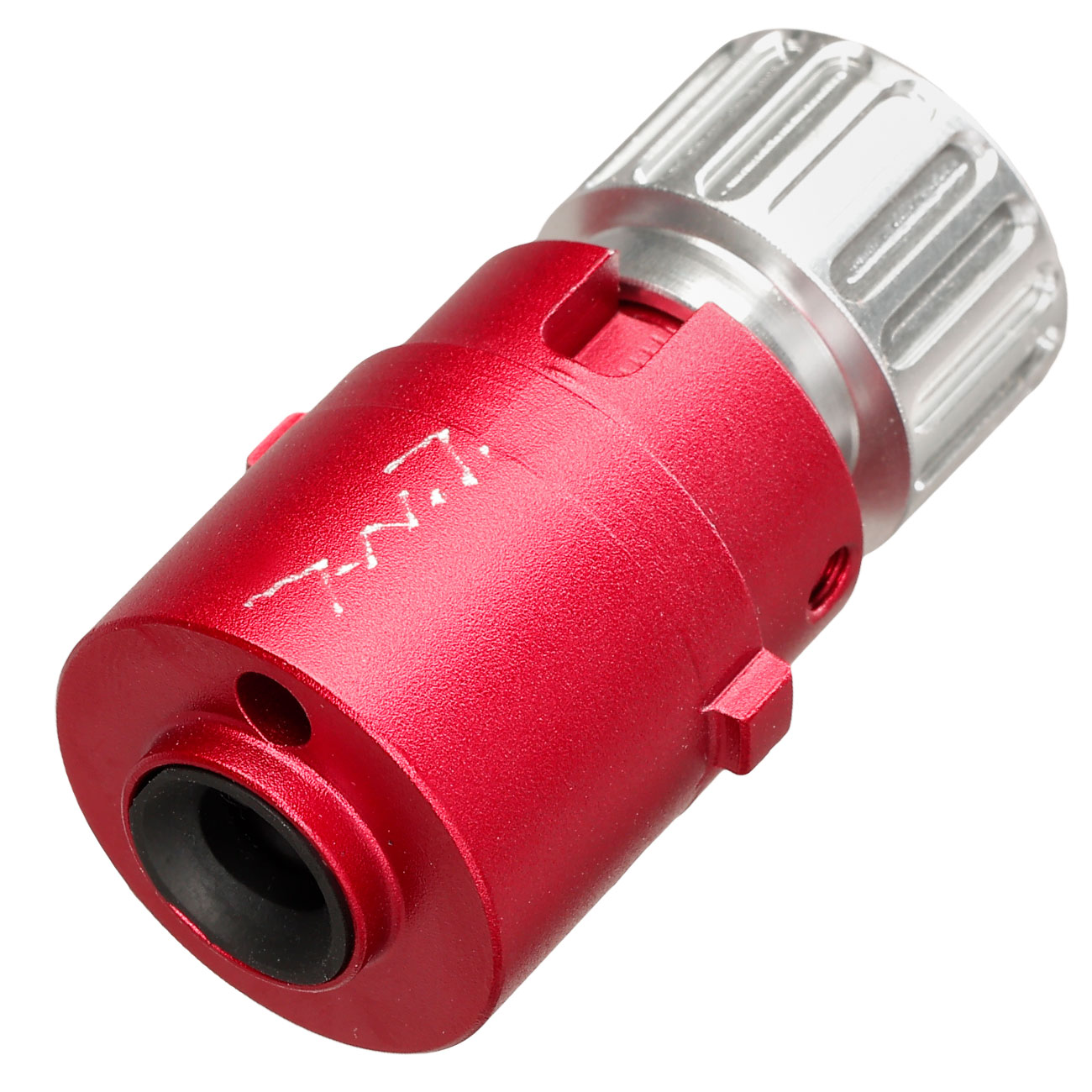 TNT Airsoft CNC Aluminium Hop-Up Chamber rot f. GHK M4 GBB Gewehre - Type A Ausfhrung Bild 2