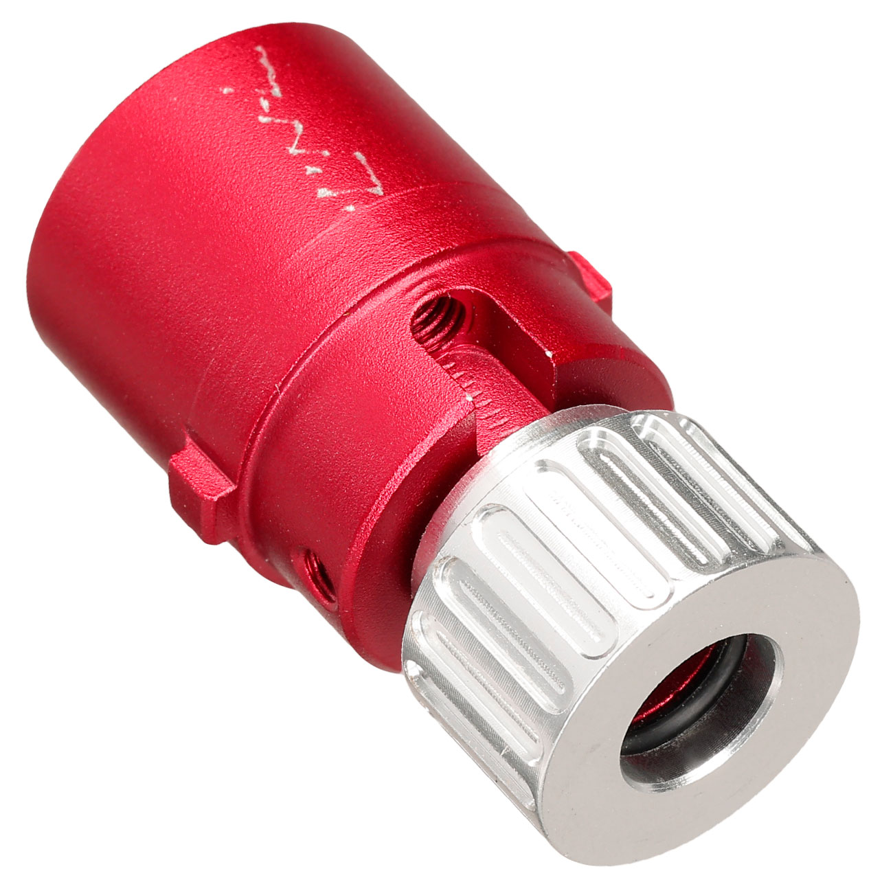 TNT Airsoft CNC Aluminium Hop-Up Chamber rot f. GHK M4 GBB Gewehre - Type A Ausfhrung Bild 4