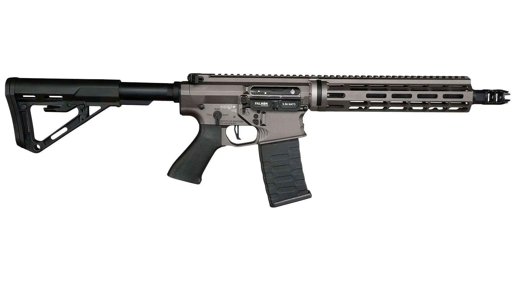 APS / EMG Falkor Defense Blitz Compact 2.0 RS-3 eSilver Edge SDU-MosFet Vollmetall S-AEG 6mm grau Bild 2