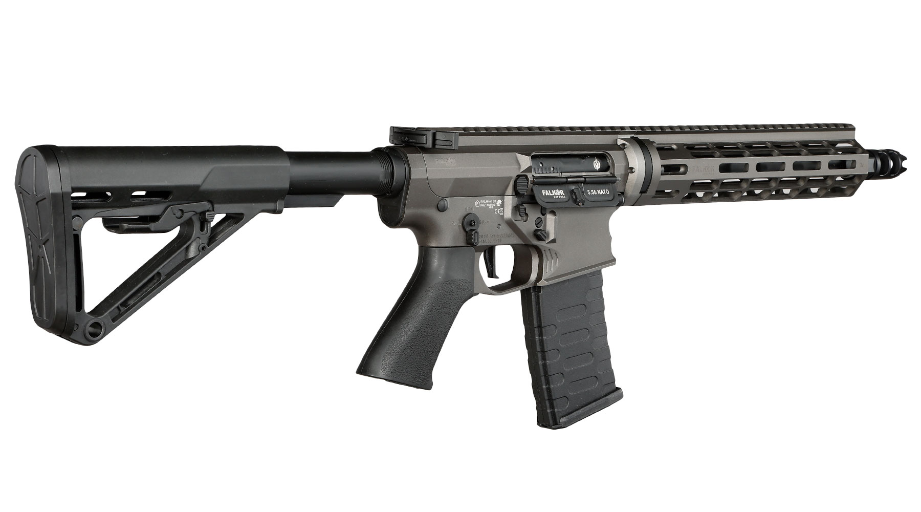 APS / EMG Falkor Defense Blitz Compact 2.0 RS-3 eSilver Edge SDU-MosFet Vollmetall S-AEG 6mm grau Bild 3