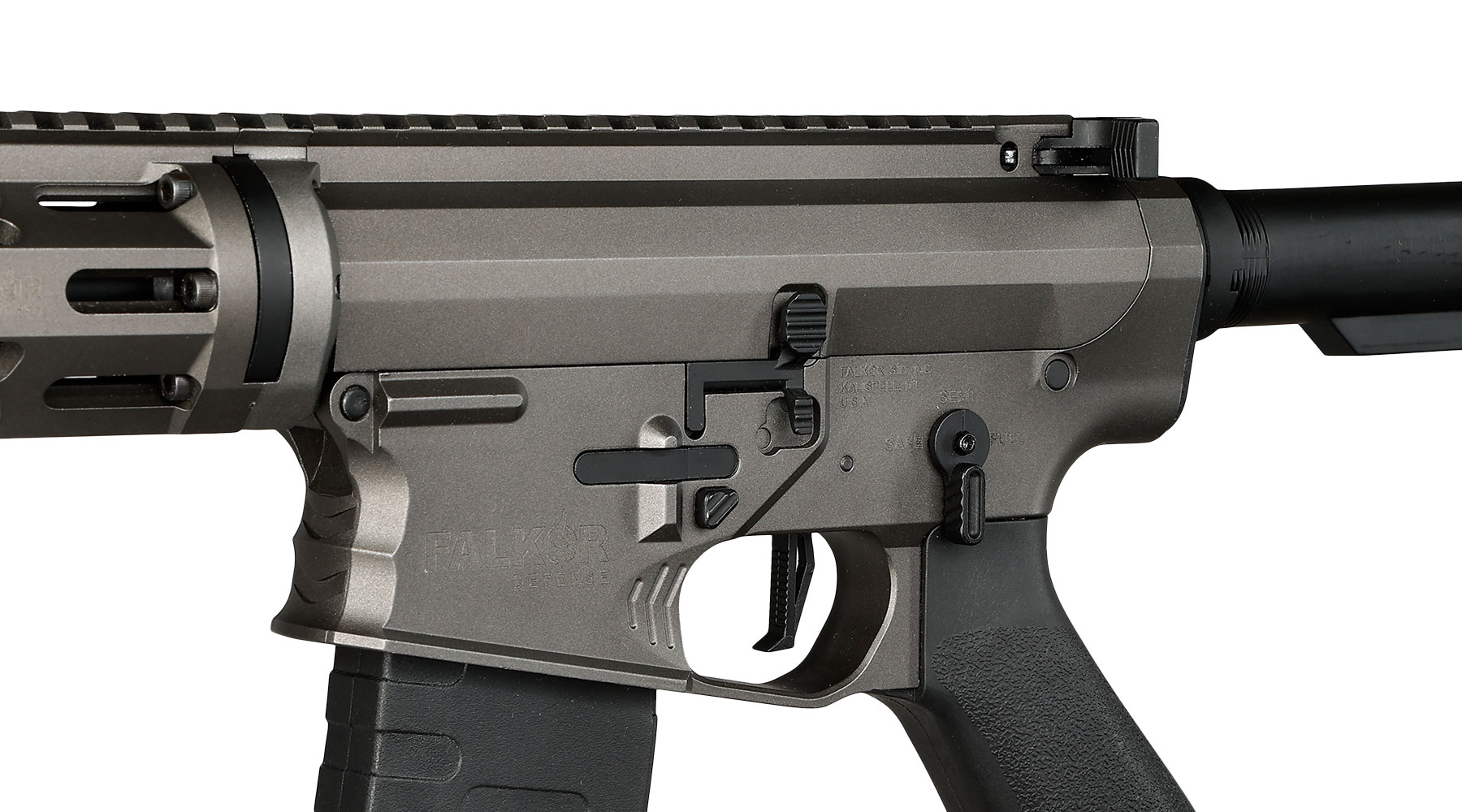APS / EMG Falkor Defense Blitz Compact 2.0 RS-3 eSilver Edge SDU-MosFet Vollmetall S-AEG 6mm grau Bild 7