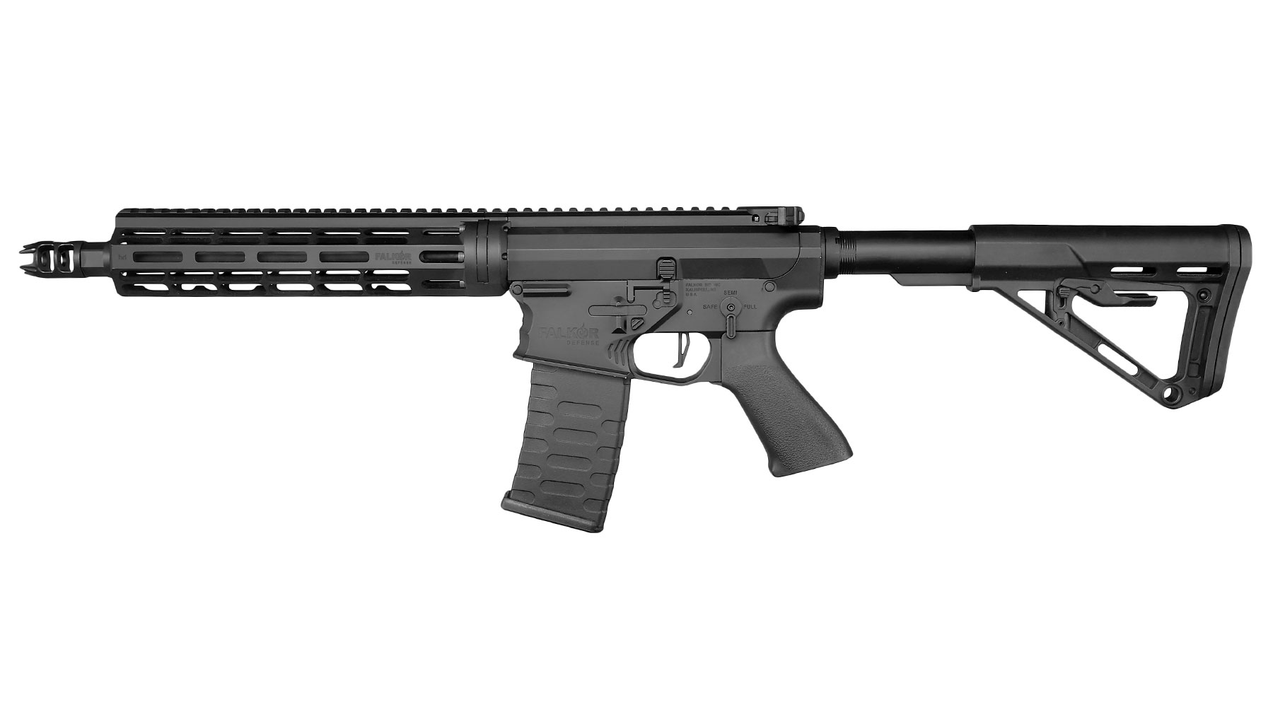 APS / EMG Falkor Defense Blitz Compact 2.0 RS-3 eSilver Edge SDU-MosFet Vollmetall S-AEG 6mm schwarz Bild 1