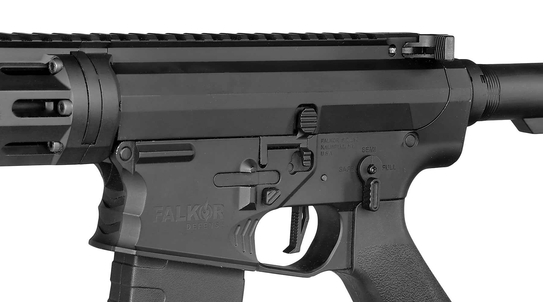 APS / EMG Falkor Defense Blitz Compact 2.0 RS-3 eSilver Edge SDU-MosFet Vollmetall S-AEG 6mm schwarz Bild 7