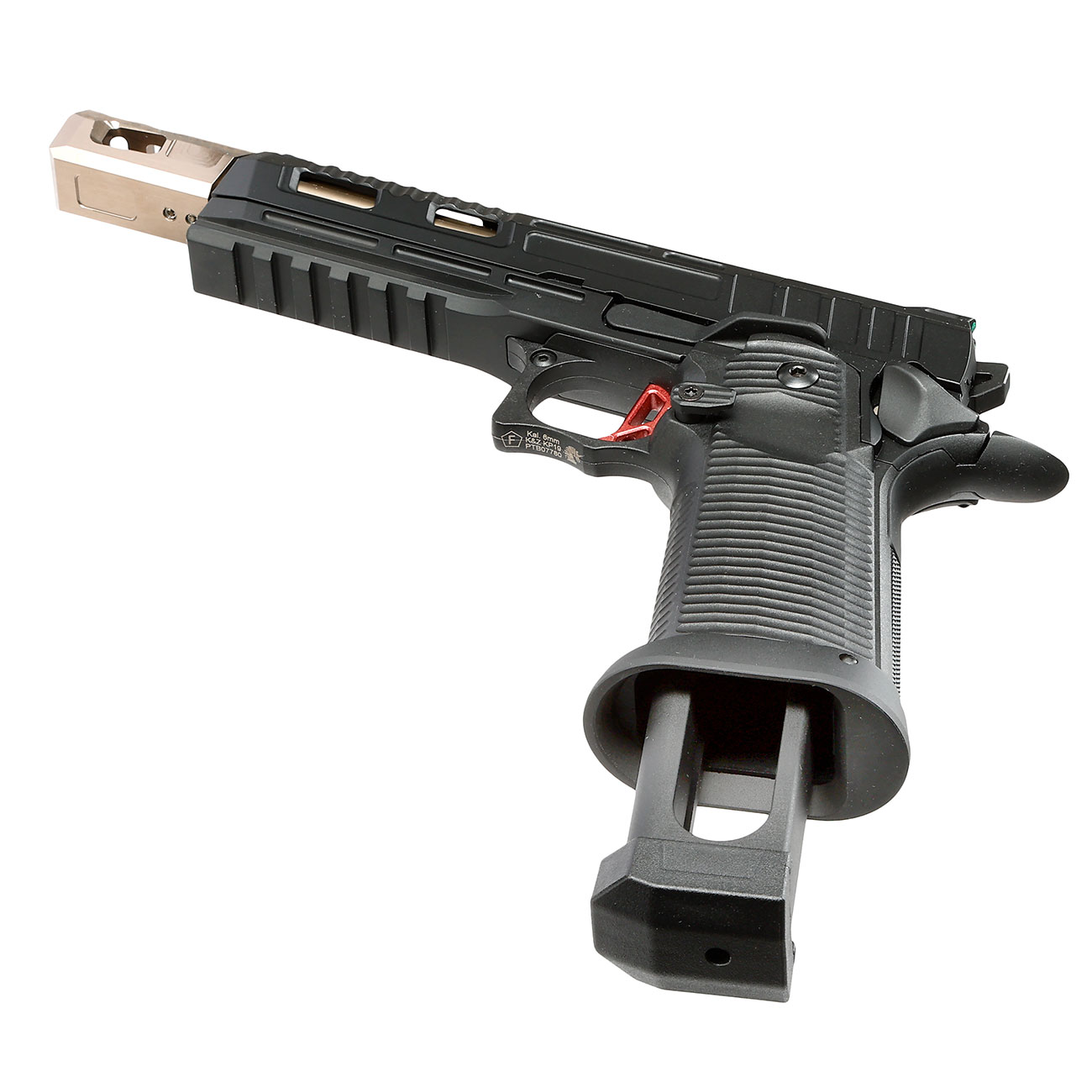 KJ Works Hi-Capa KP-19 Compensator Vollmetall CO2BB 6mm BB schwarz / bronze Bild 5
