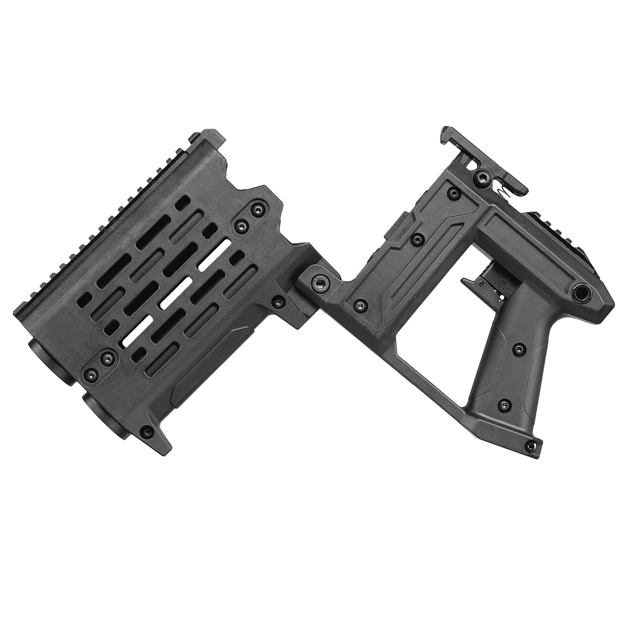 Alpha Parts AS-40 40mm Double Barrel Airsoft Pistolen Grenade-Launcher schwarz Bild 2