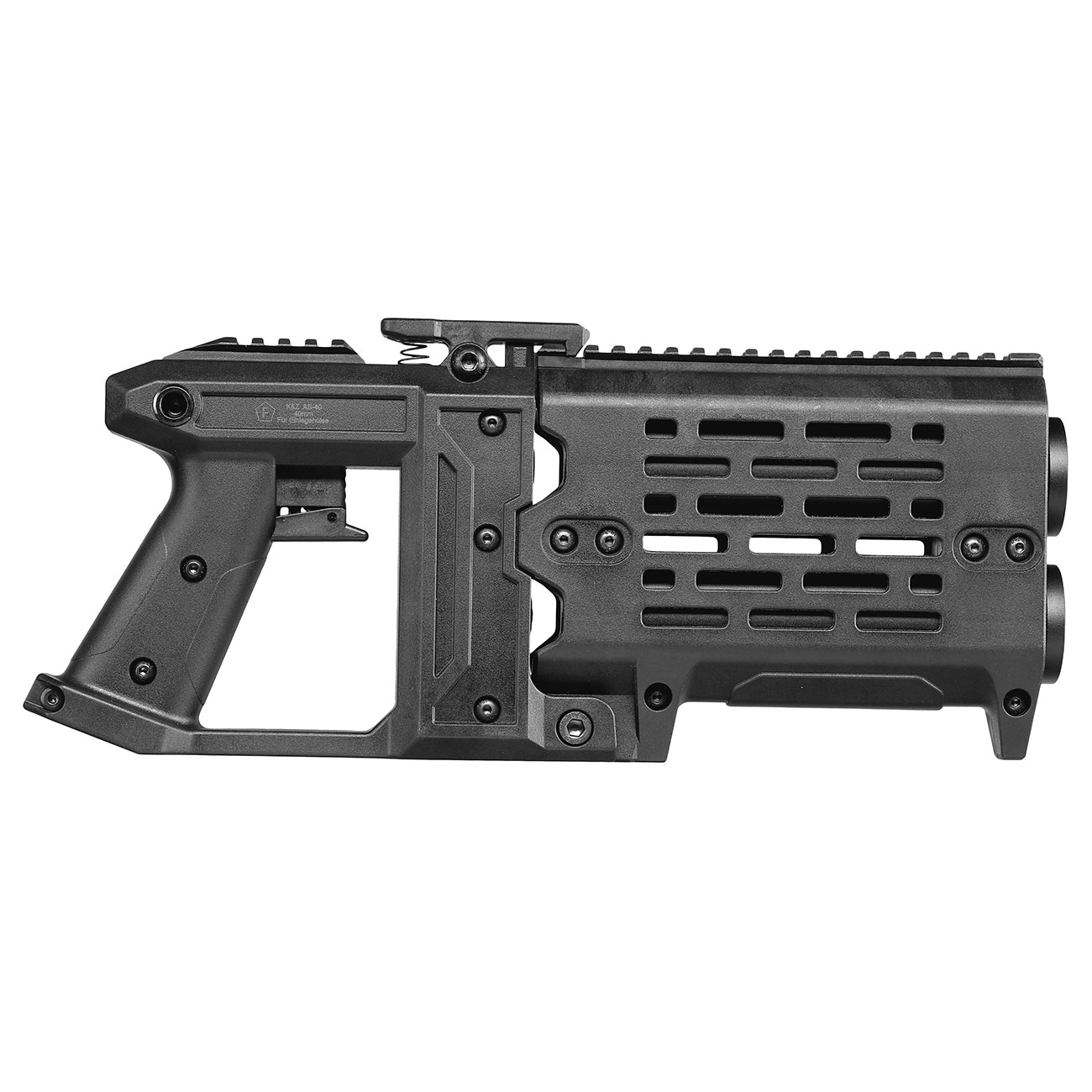 Alpha Parts AS-40 40mm Double Barrel Airsoft Pistolen Grenade-Launcher schwarz Bild 3