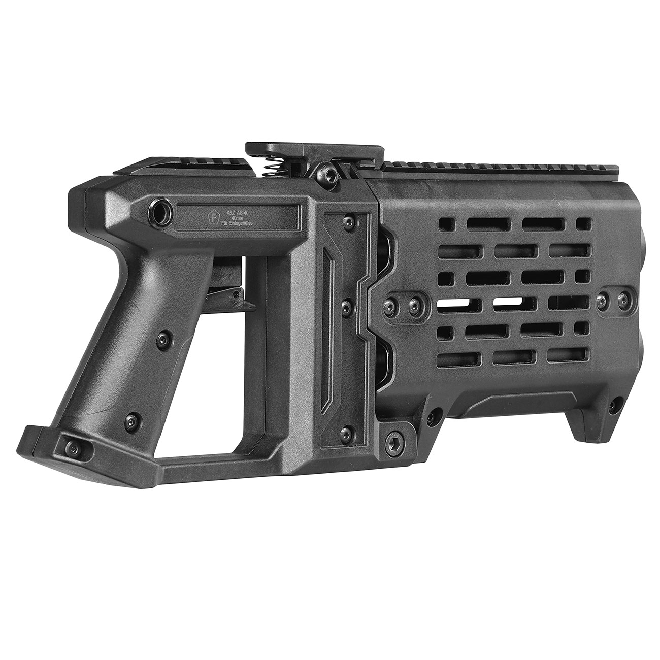 Alpha Parts AS-40 40mm Double Barrel Airsoft Pistolen Grenade-Launcher schwarz Bild 4