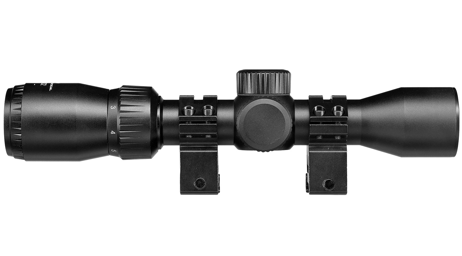 JS-Tactical 2-7x32 Long Eye Relief Zielfernrohr inkl. 20-22mm High-Mount Ringe schwarz Bild 5