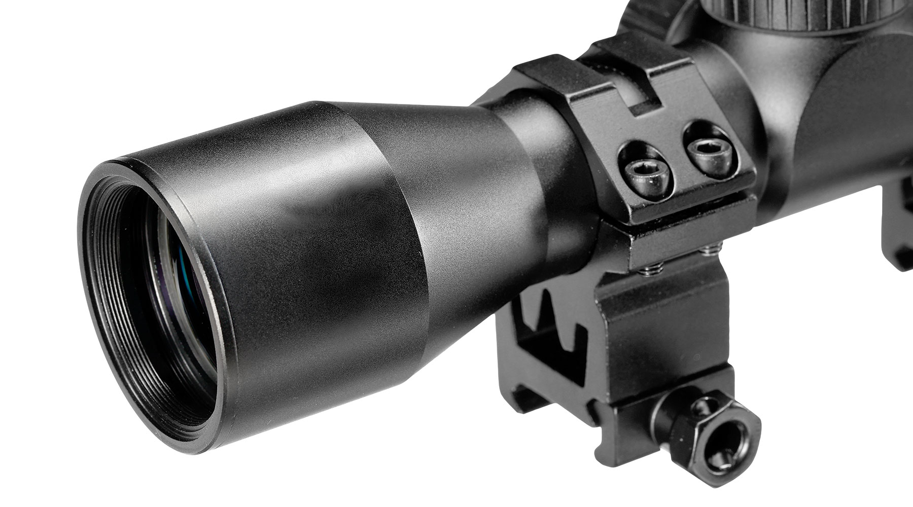 JS-Tactical 2-7x32 Long Eye Relief Zielfernrohr inkl. 20-22mm High-Mount Ringe schwarz Bild 7