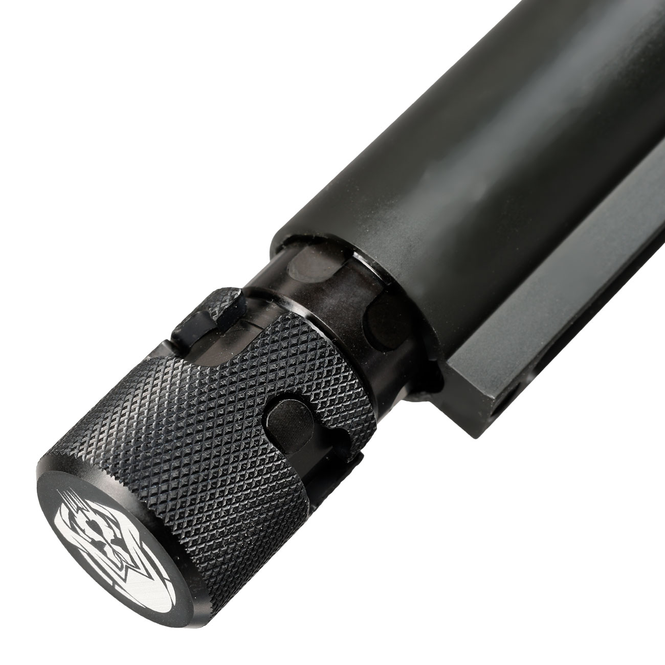 Wolverine Wraith 12g CO2 Gas Stock / Schaftsystem mit Storm Regulator f. M4 / AR-15 Gewehre schwarz Bild 6