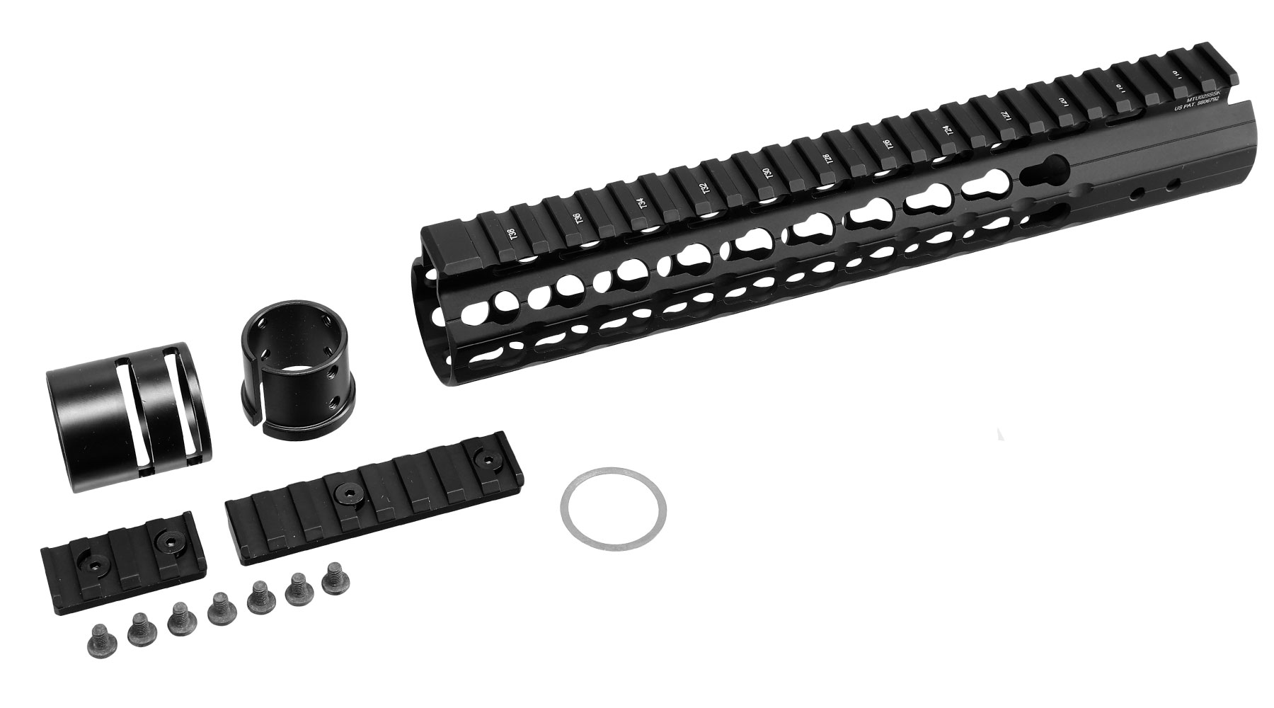 UTG Pro 10 Zoll KeyMod Aluminium Universal Super Slim Handguard f. AR-15 Sturmgewehre schwarz