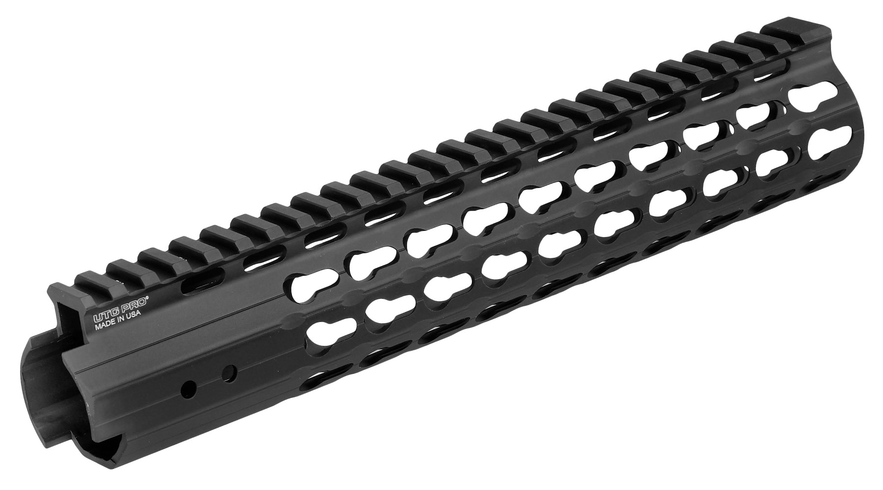 UTG Pro 10 Zoll KeyMod Aluminium Universal Super Slim Handguard f. AR-15 Sturmgewehre schwarz Bild 2