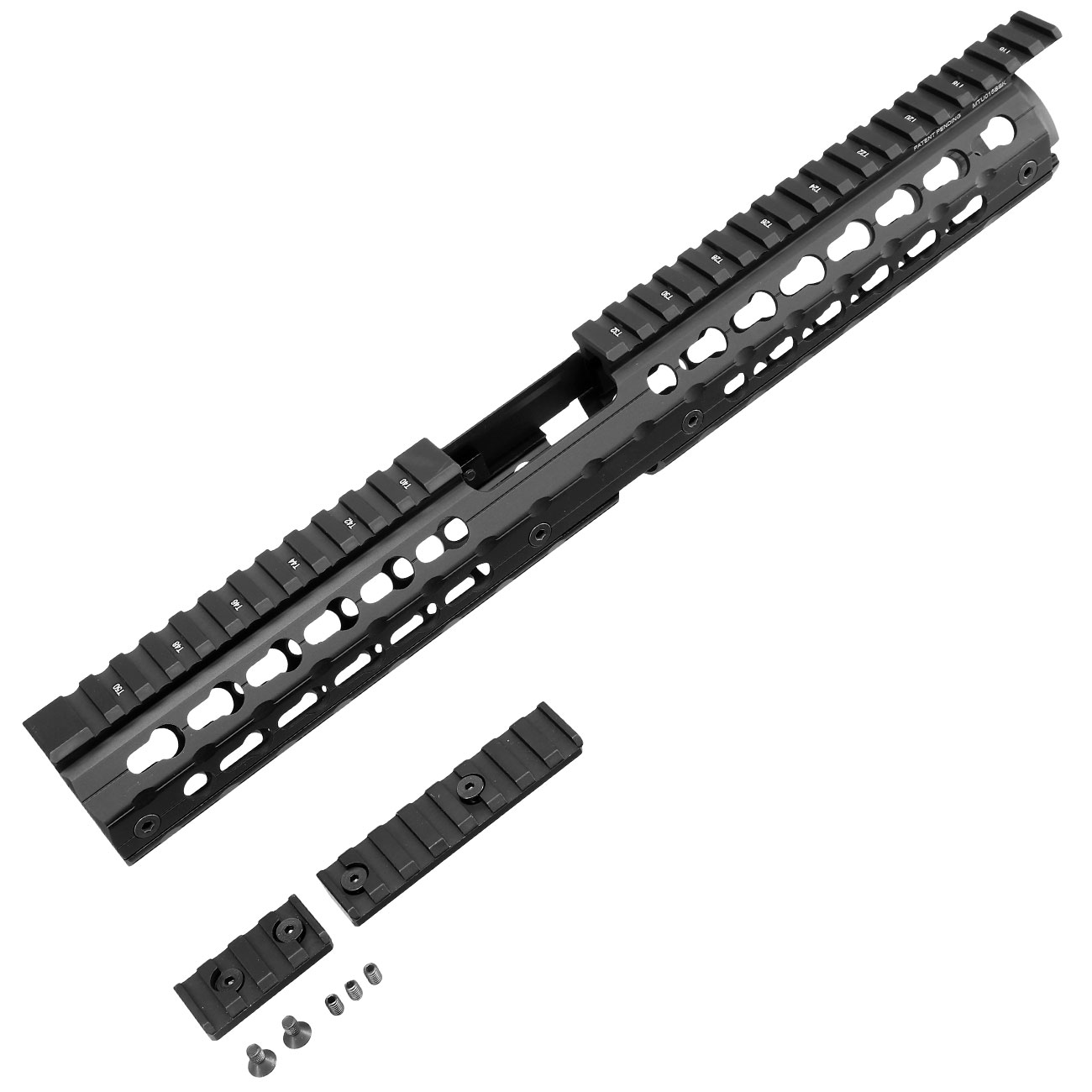 UTG Pro 15 Zoll KeyMod Aluminium Drop-In Super Slim Handguard f. AR-15 Sturmgewehre schwarz