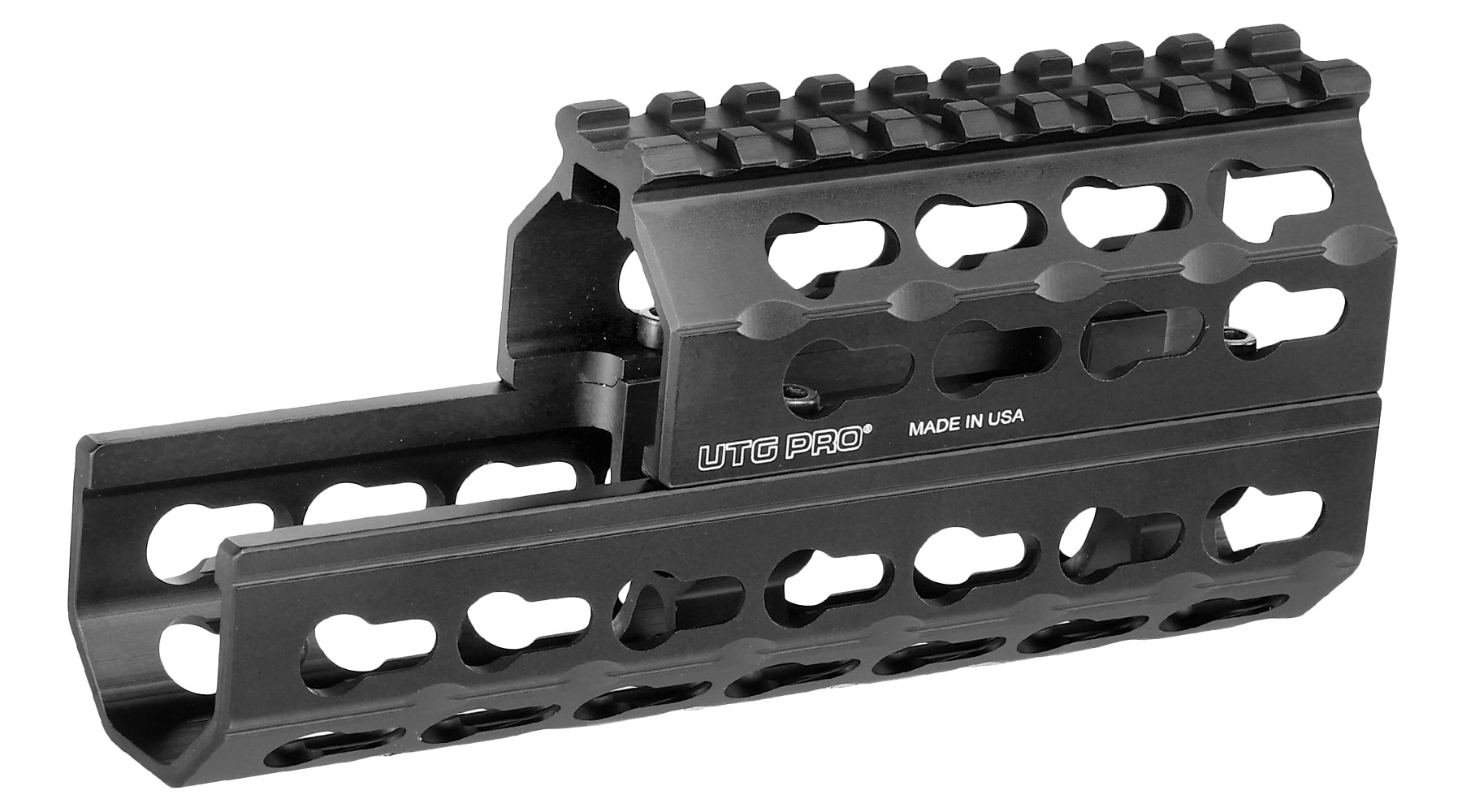 UTG Pro 6 Zoll KeyMod Aluminium Universal Super Slim Handguard f. AK47 Sturmgewehre schwarz Bild 2