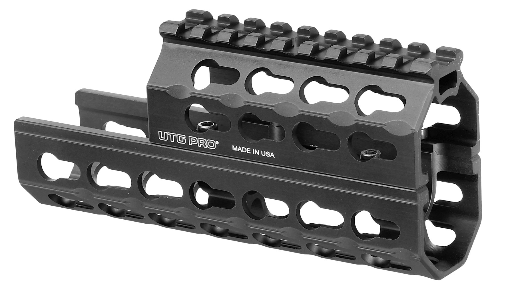 UTG Pro 6 Zoll KeyMod Aluminium Universal Super Slim Handguard f. AK47 Sturmgewehre schwarz Bild 3