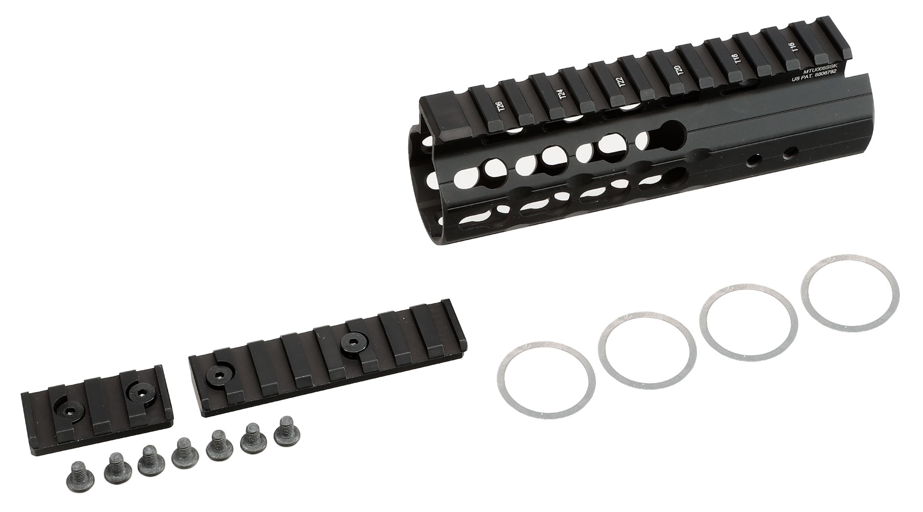 UTG Pro 5,5 Zoll KeyMod Aluminium Universal Super Slim Handguard f. AR-15 Sturmgewehre schwarz