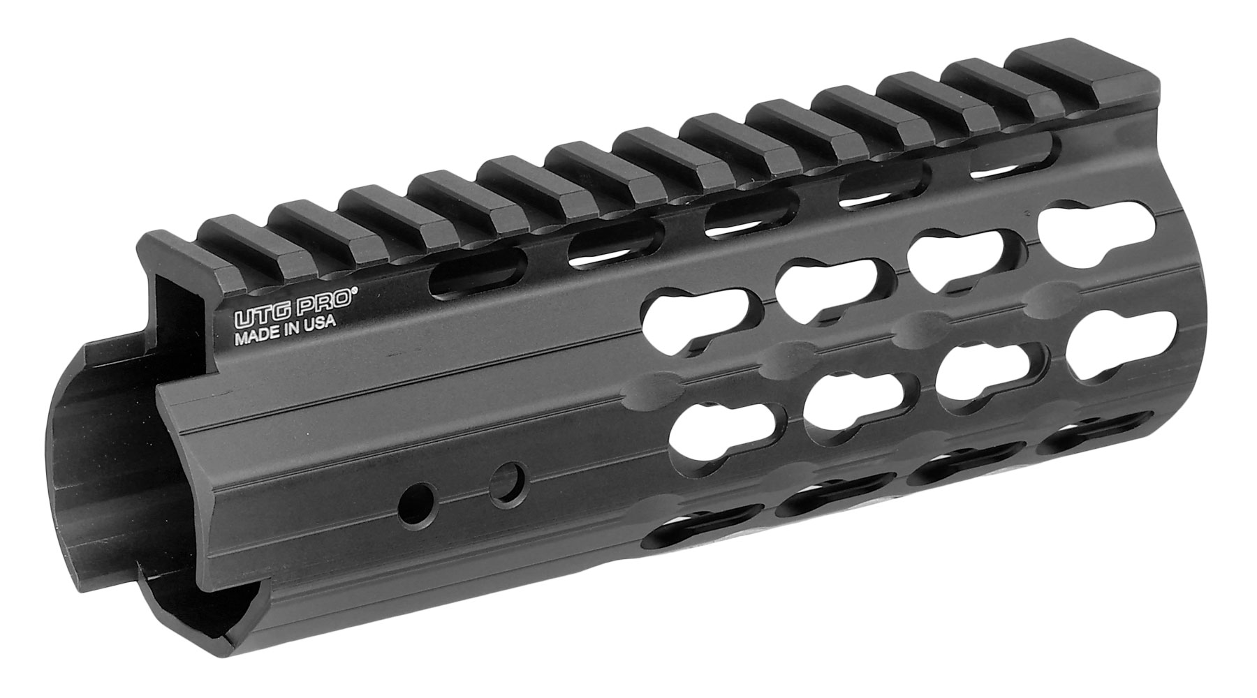UTG Pro 5,5 Zoll KeyMod Aluminium Universal Super Slim Handguard f. AR-15 Sturmgewehre schwarz Bild 2