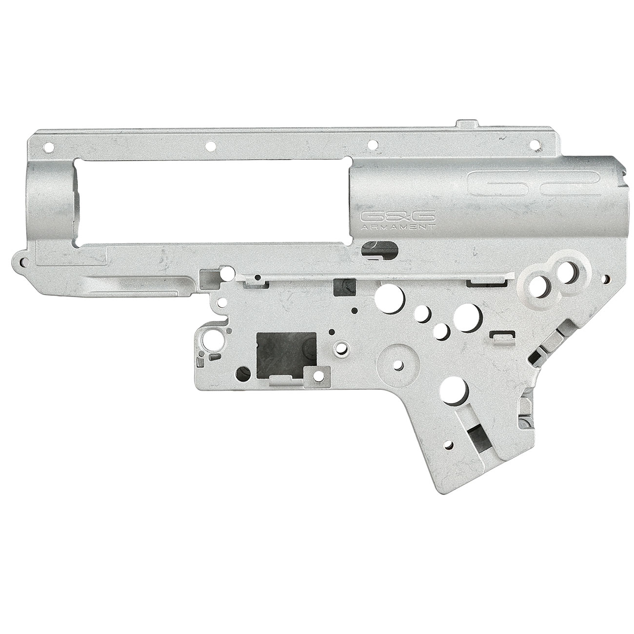 G&G 8mm ETU - Mosfet Gearboxgehuse G2 / V2 grau - nur Gehusehlften Bild 1