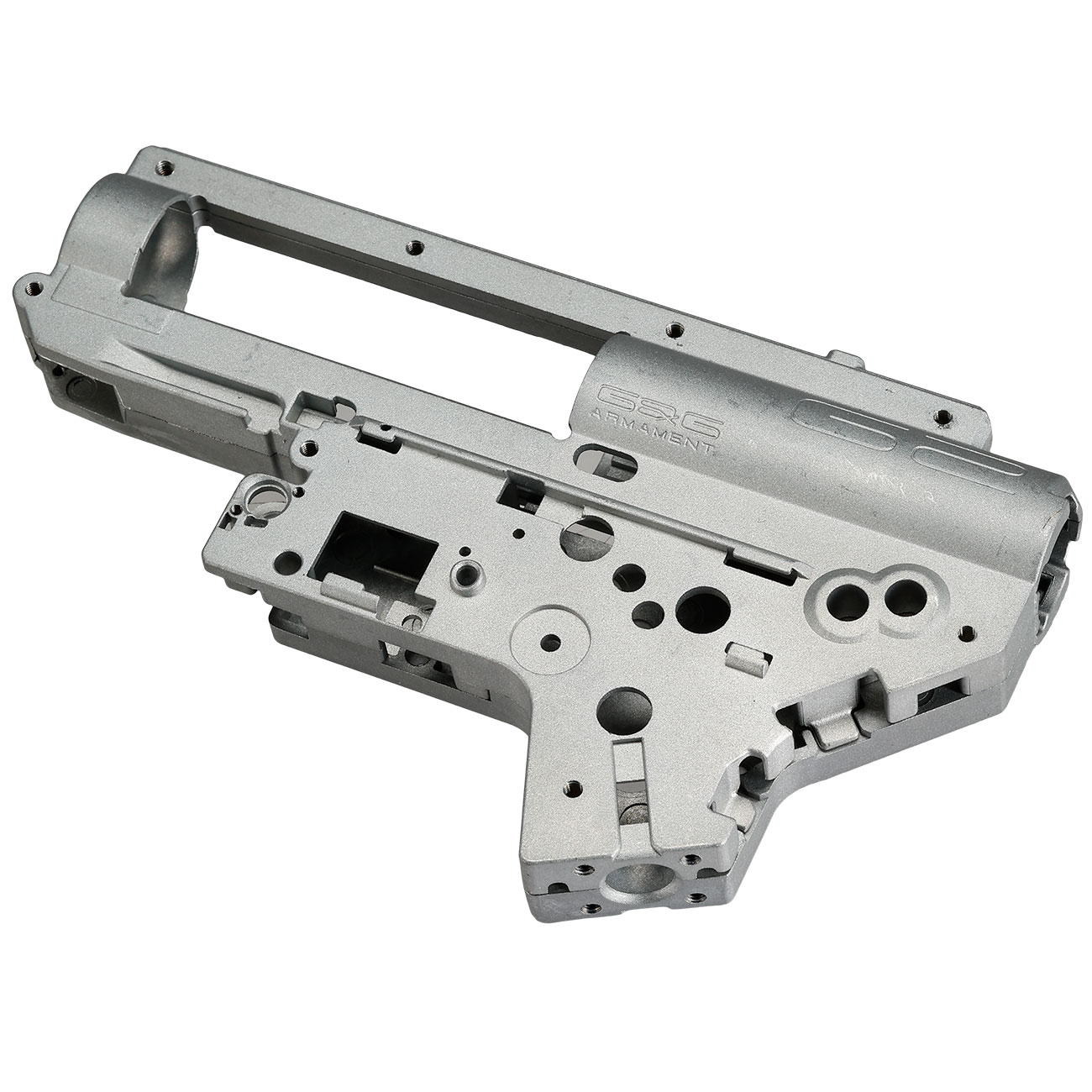 G&G 8mm ETU - Mosfet Gearboxgehuse G2 / V2 grau - nur Gehusehlften Bild 7