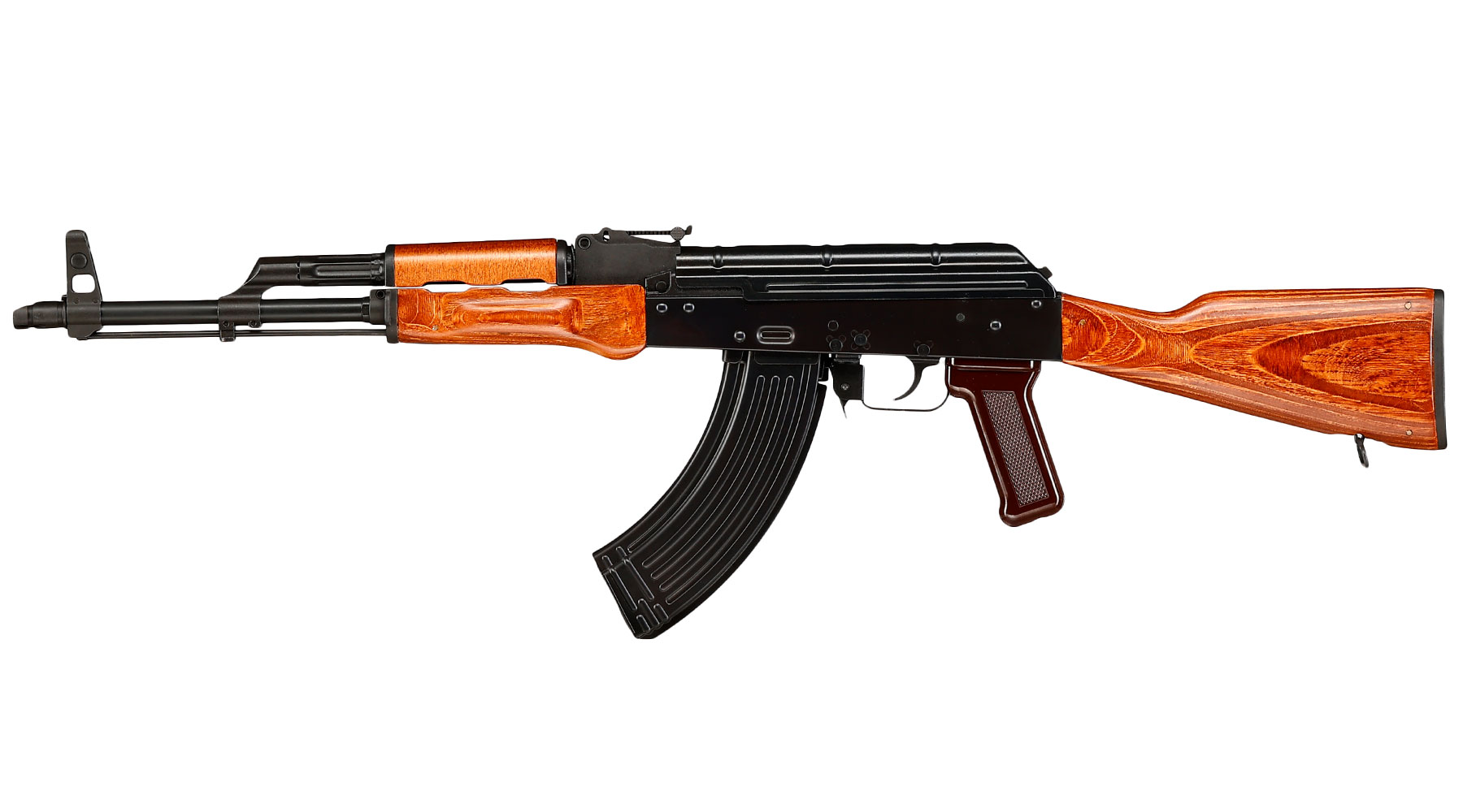 GHK AKM Vollmetall Echtholz Gas-Blow-Back 6mm BB schwarz - Version 3 Bild 1