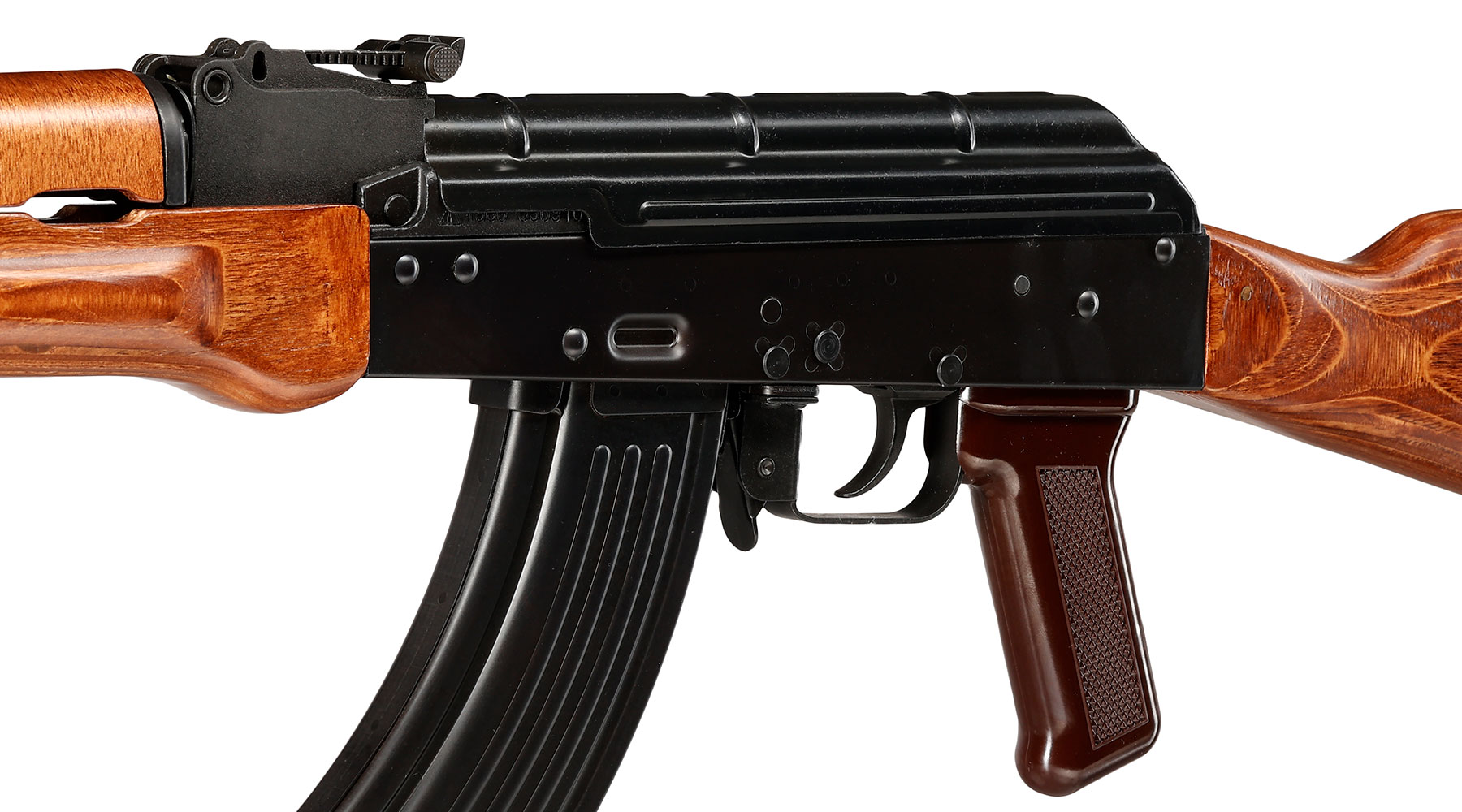 GHK AKM Vollmetall Echtholz Gas-Blow-Back 6mm BB schwarz - Version 3 Bild 6