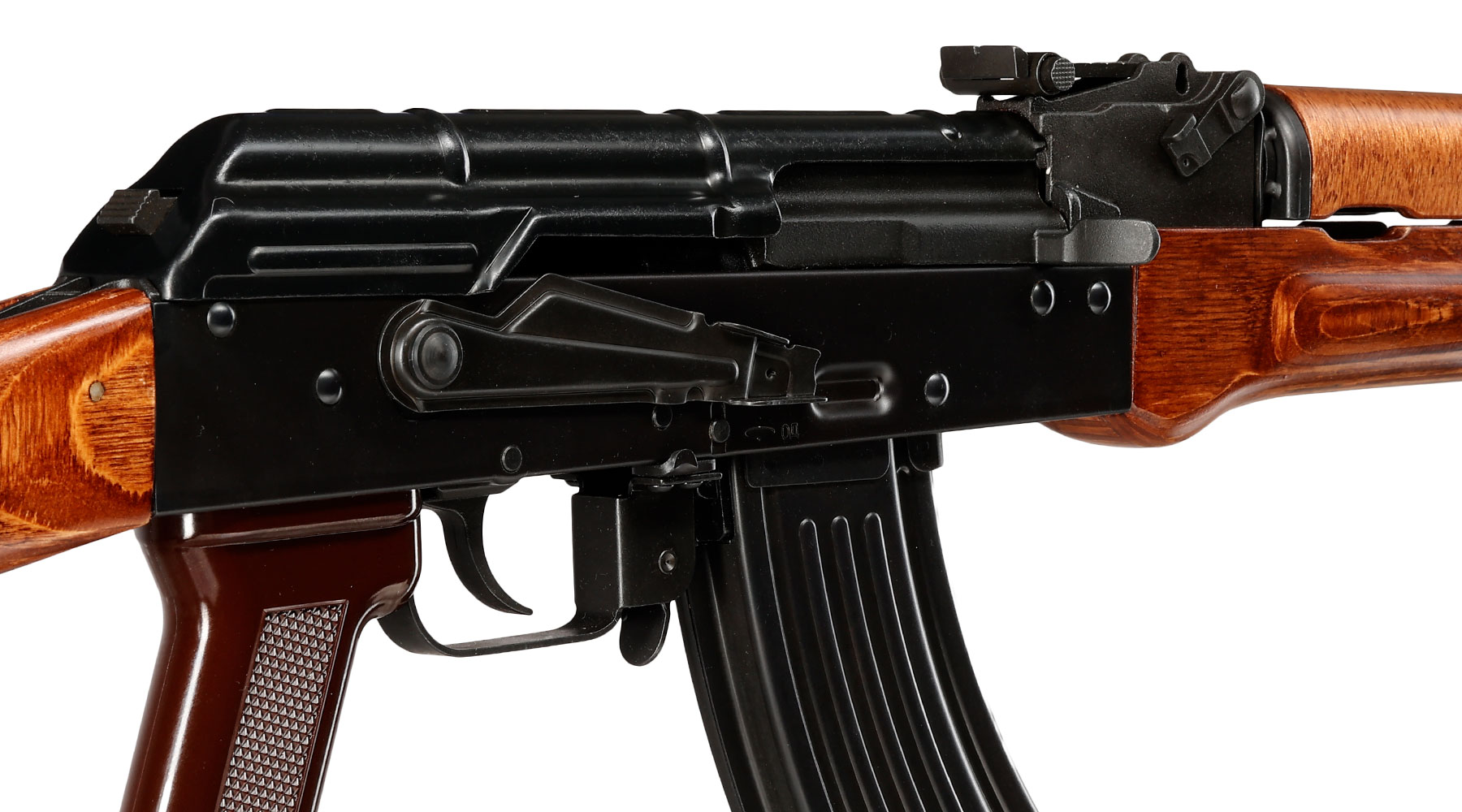 GHK AKM Vollmetall Echtholz Gas-Blow-Back 6mm BB schwarz - Version 3 Bild 7