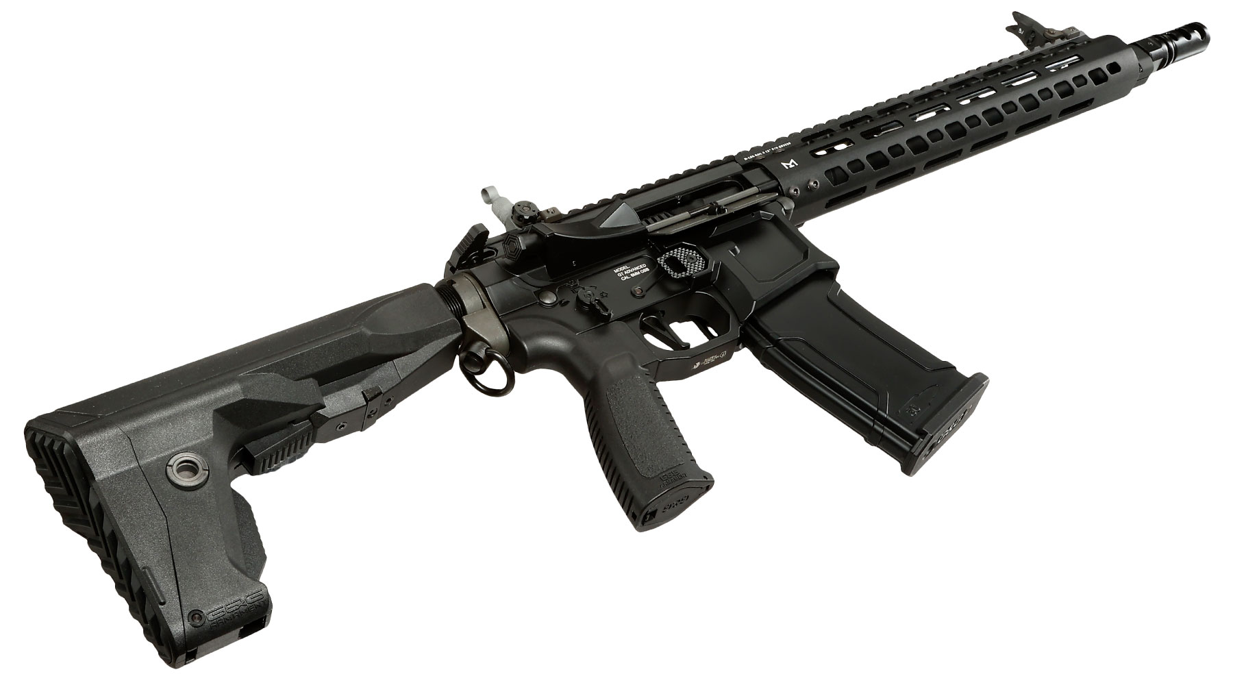 G&G M4 MGCR 556 12 Zoll Vollmetall GBB 6mm BB schwarz Bild 4