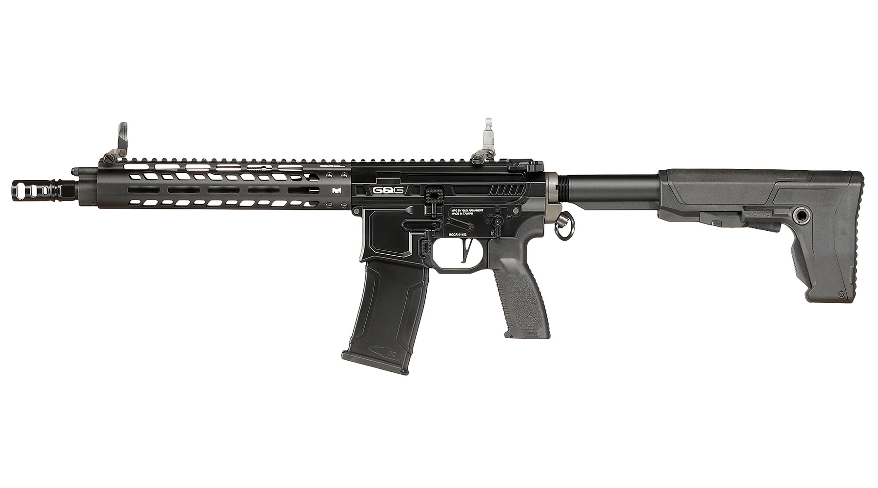 G&G M4 MGCR 556 10 Zoll Vollmetall GBB 6mm BB schwarz Bild 1