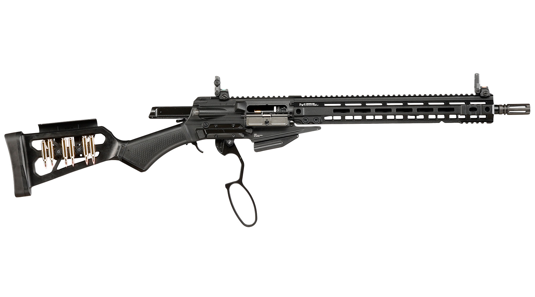 G&G LevAR 15 Zoll Rifle Gas Lever Action Vollmetall 6mm BB schwarz Bild 3