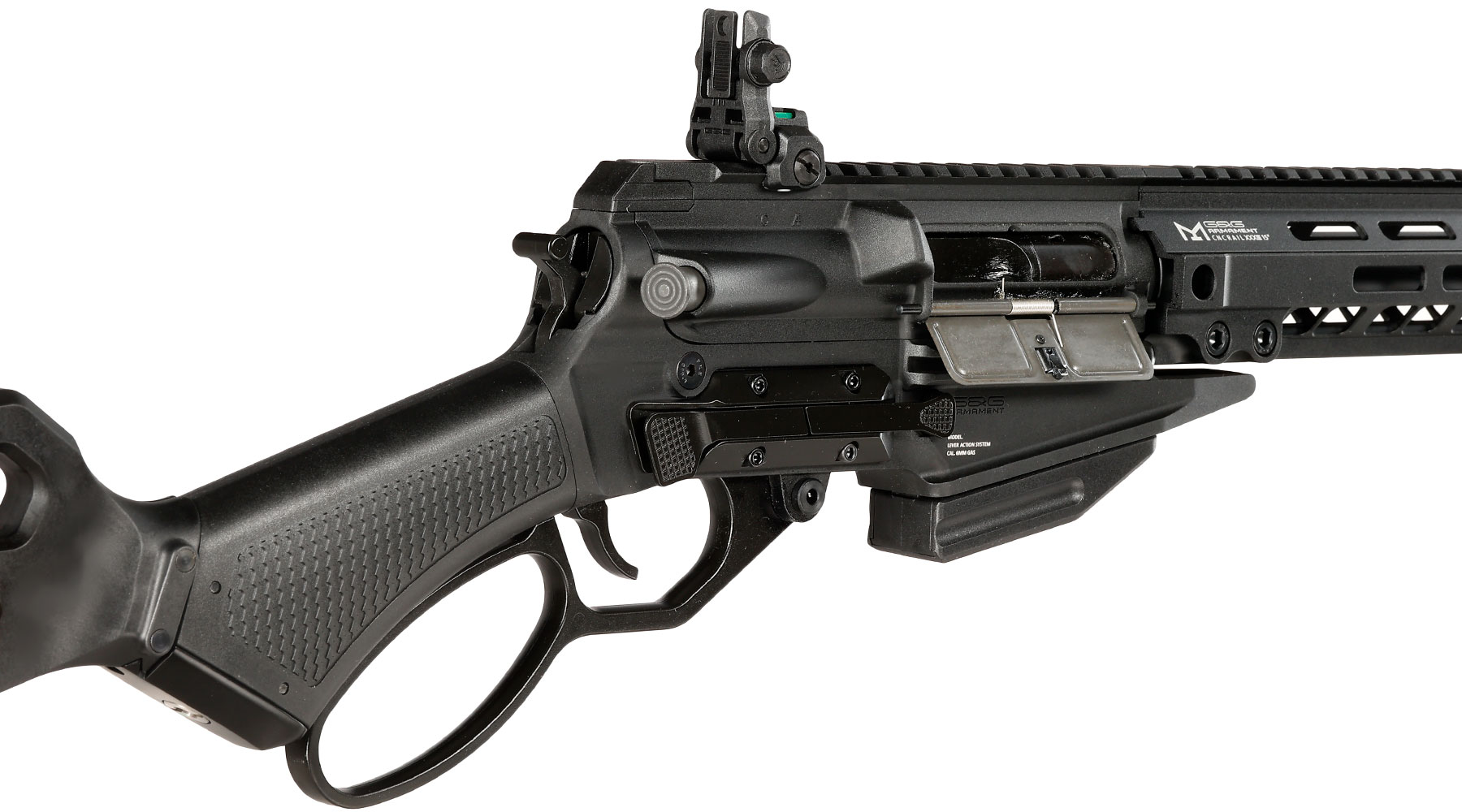 G&G LevAR 15 Zoll Rifle Gas Lever Action Vollmetall 6mm BB schwarz Bild 9